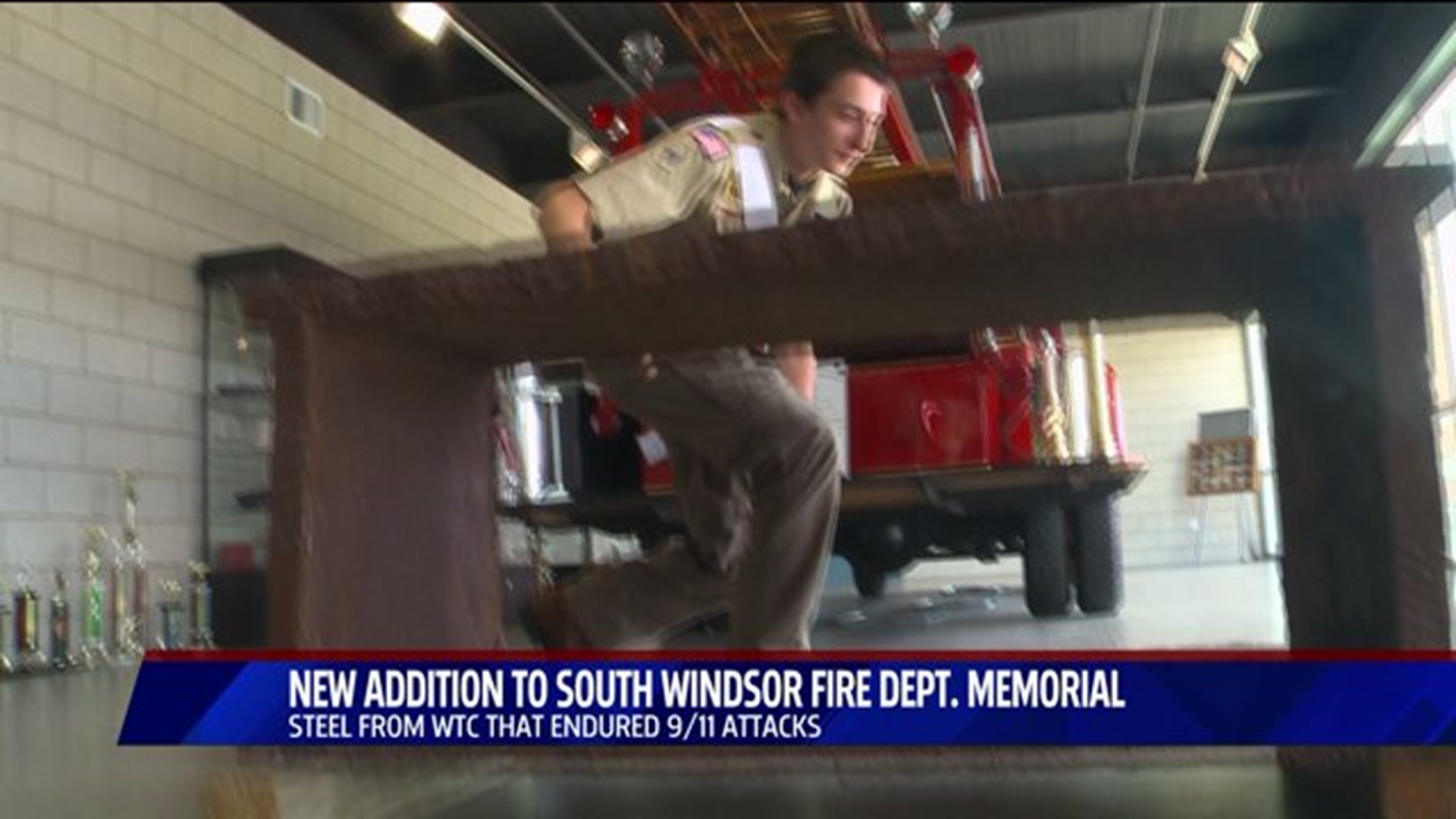 Eagle Scout brings piece of World Trade Center to South Windsor