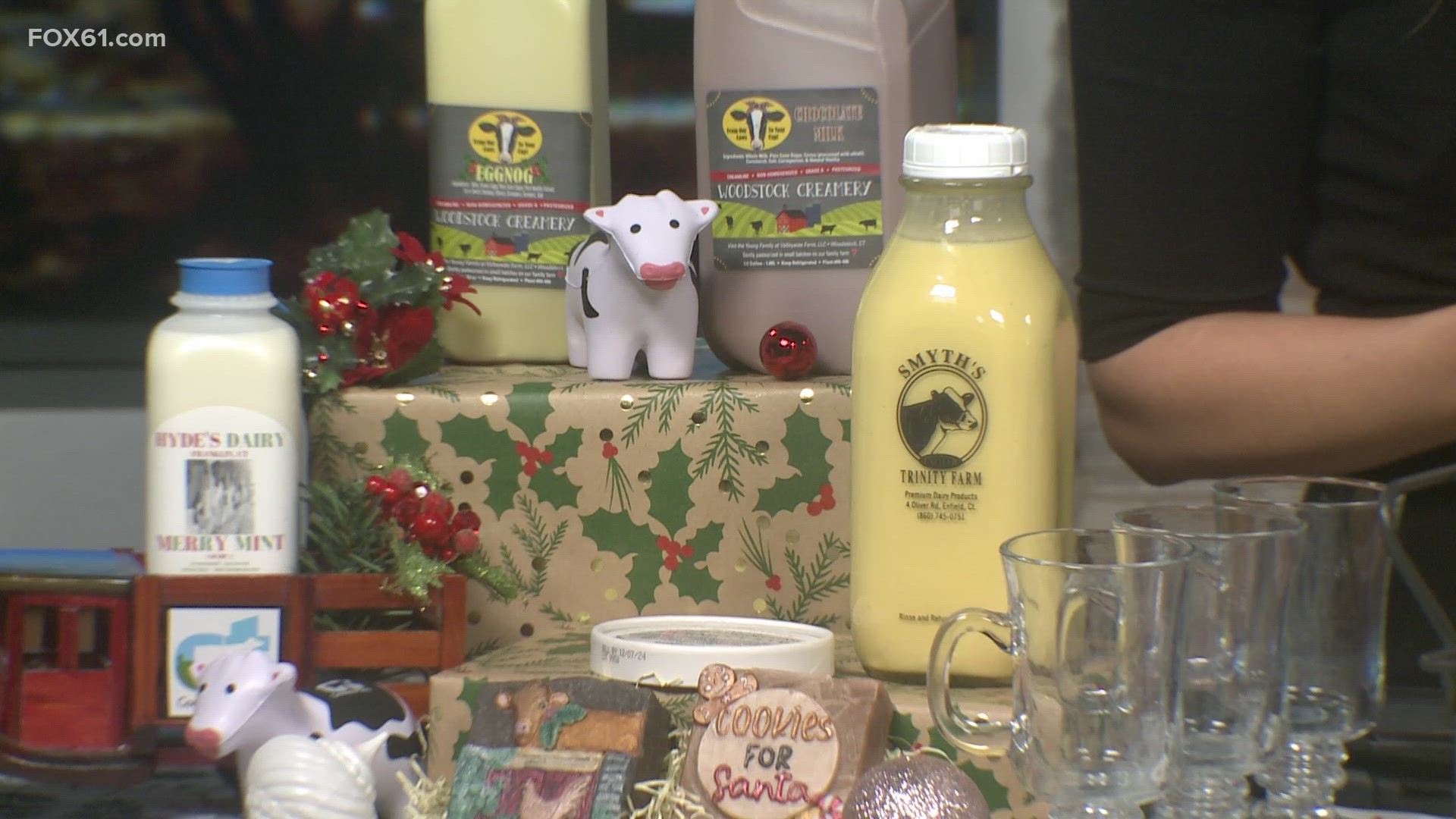 Take a look at just some of the eggnog, cheese, milk and other dairy products available from Connecticut's local farms.