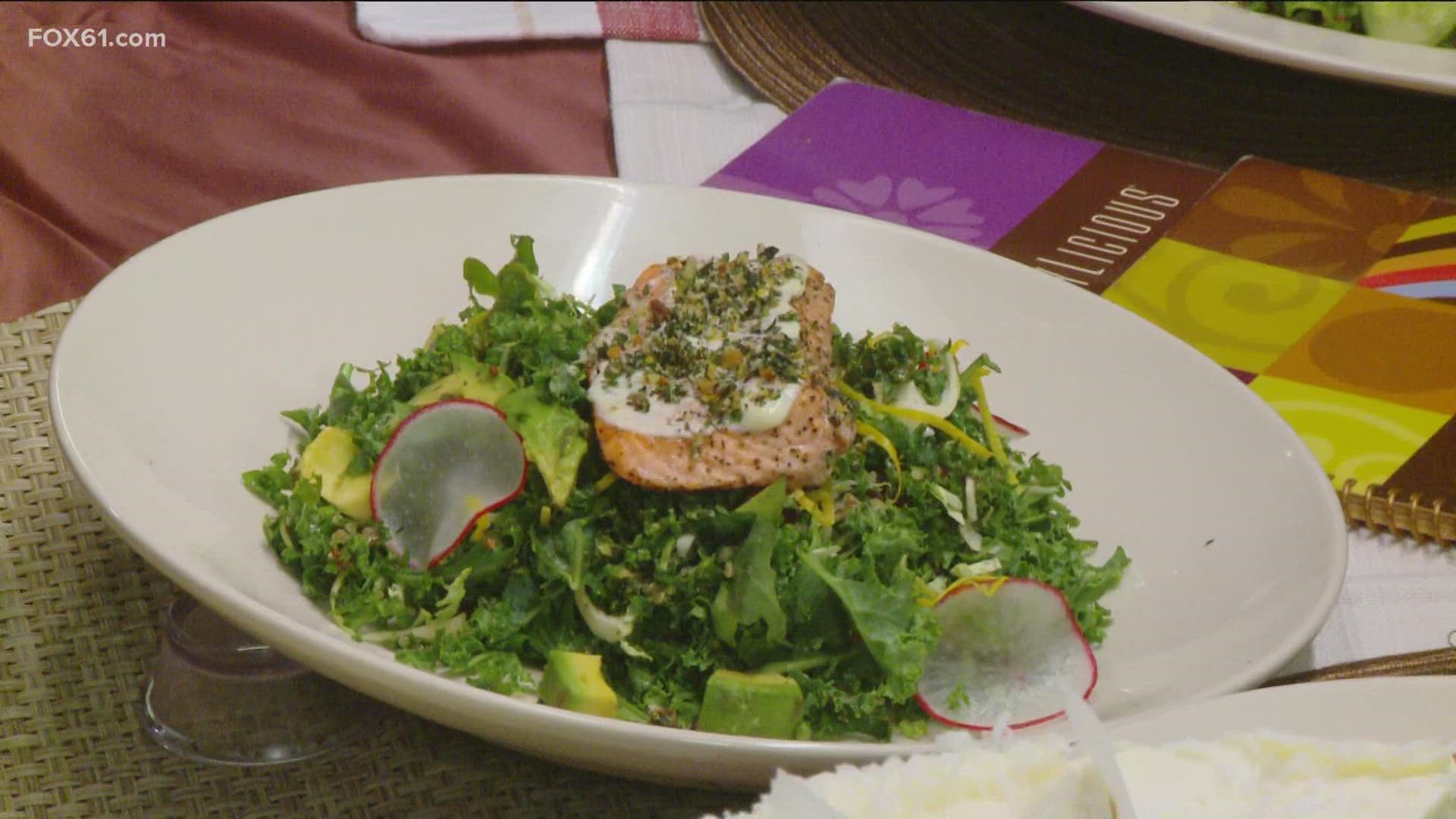 Ever wanted to make a Cheesecake Factory menu item at home? Check out the recipe for their almond-crusted salmon salad!