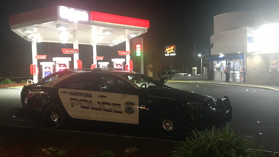 Hartford police investigate shooting at gas station