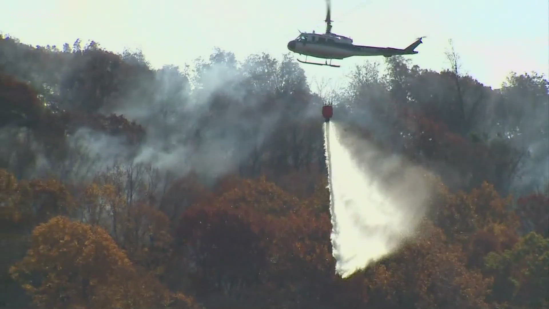 The Hawthorne brush fire has been burning in Berlin for four days now. Officials say over 100 acres have been charred. Crews from nearby states are being called in.