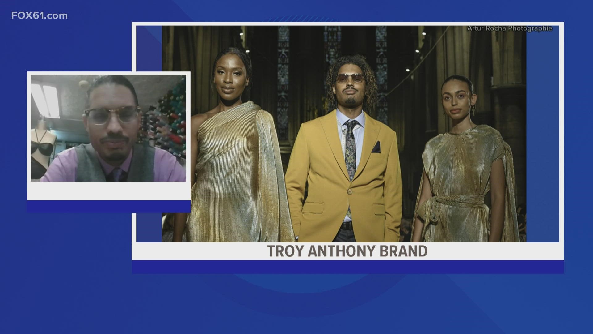 Troy Anthony specializes in wearable couture and in the coming weeks will be featured in New York and Paris fashion week.