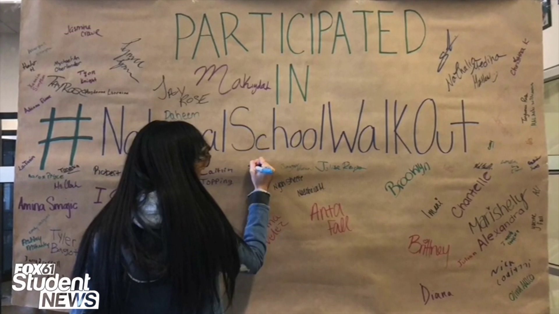 Student News National Walkout by Pathways Academy of Technology and Design in East Hartford