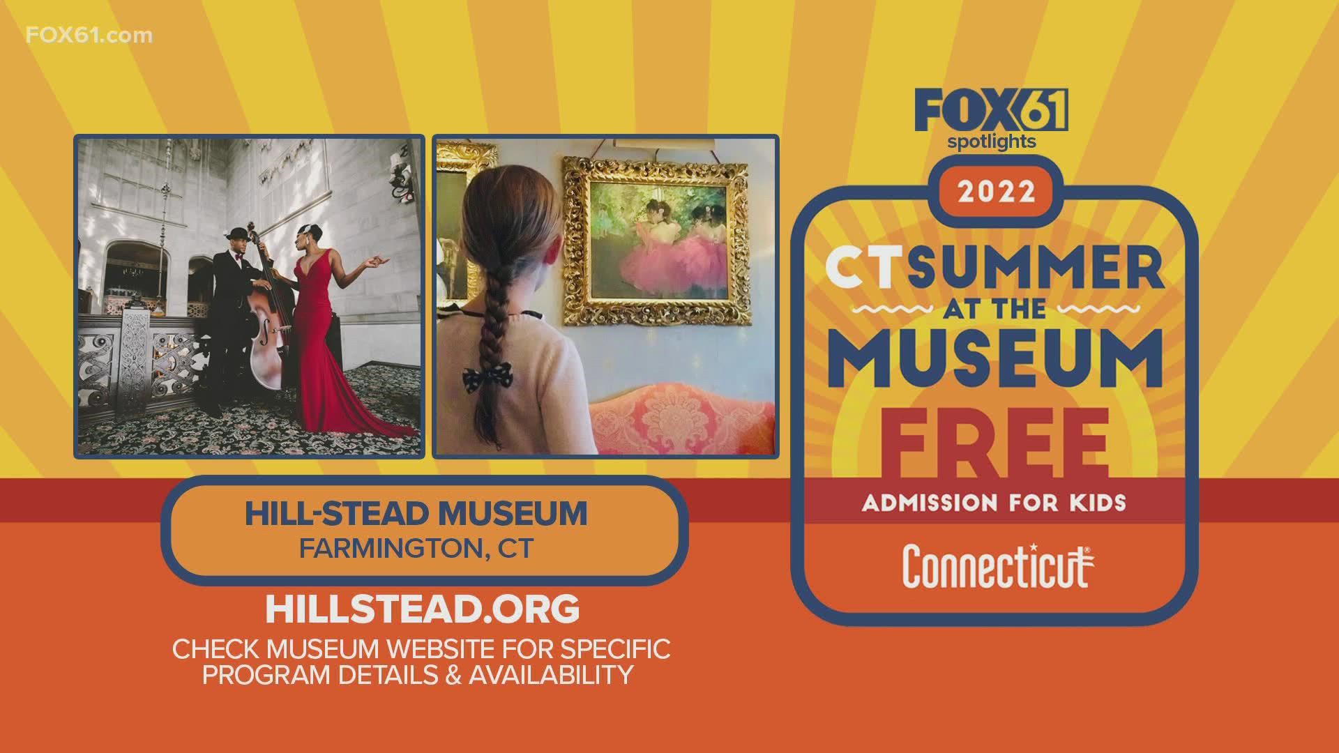 Kids 18 and under can visit the Hill-Stead Museum in Farmington for free with an adult who is a resident of Connecticut. It runs through Sept. 5.