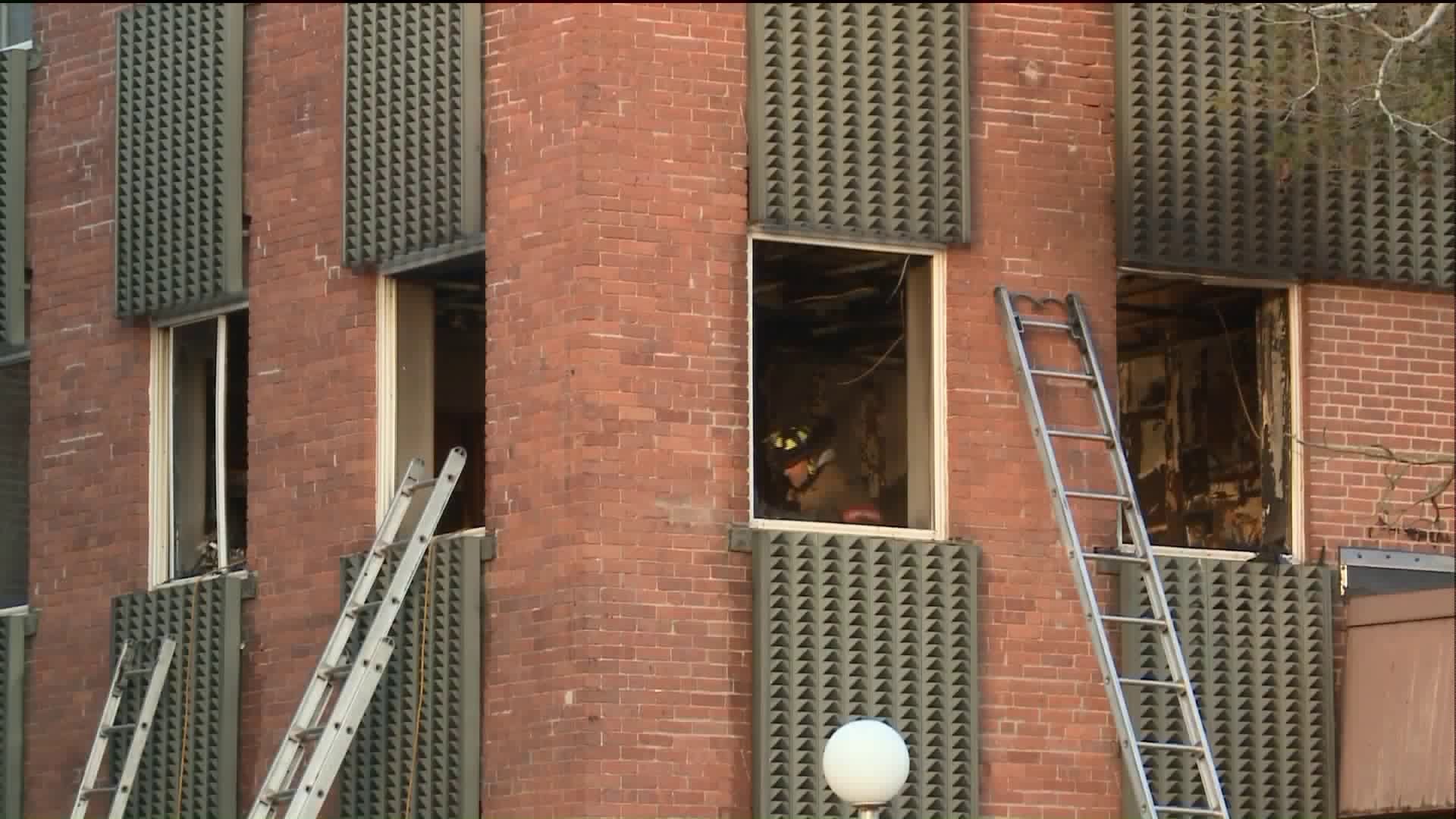 Wallingford crews responding to fire in elderly apartment complex; one hospitalized
