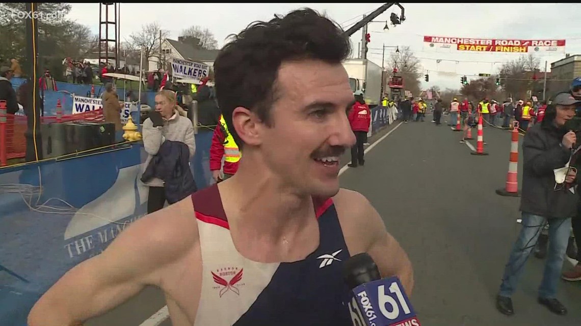 Ben Flanagan wins the 85th Manchester Road Race