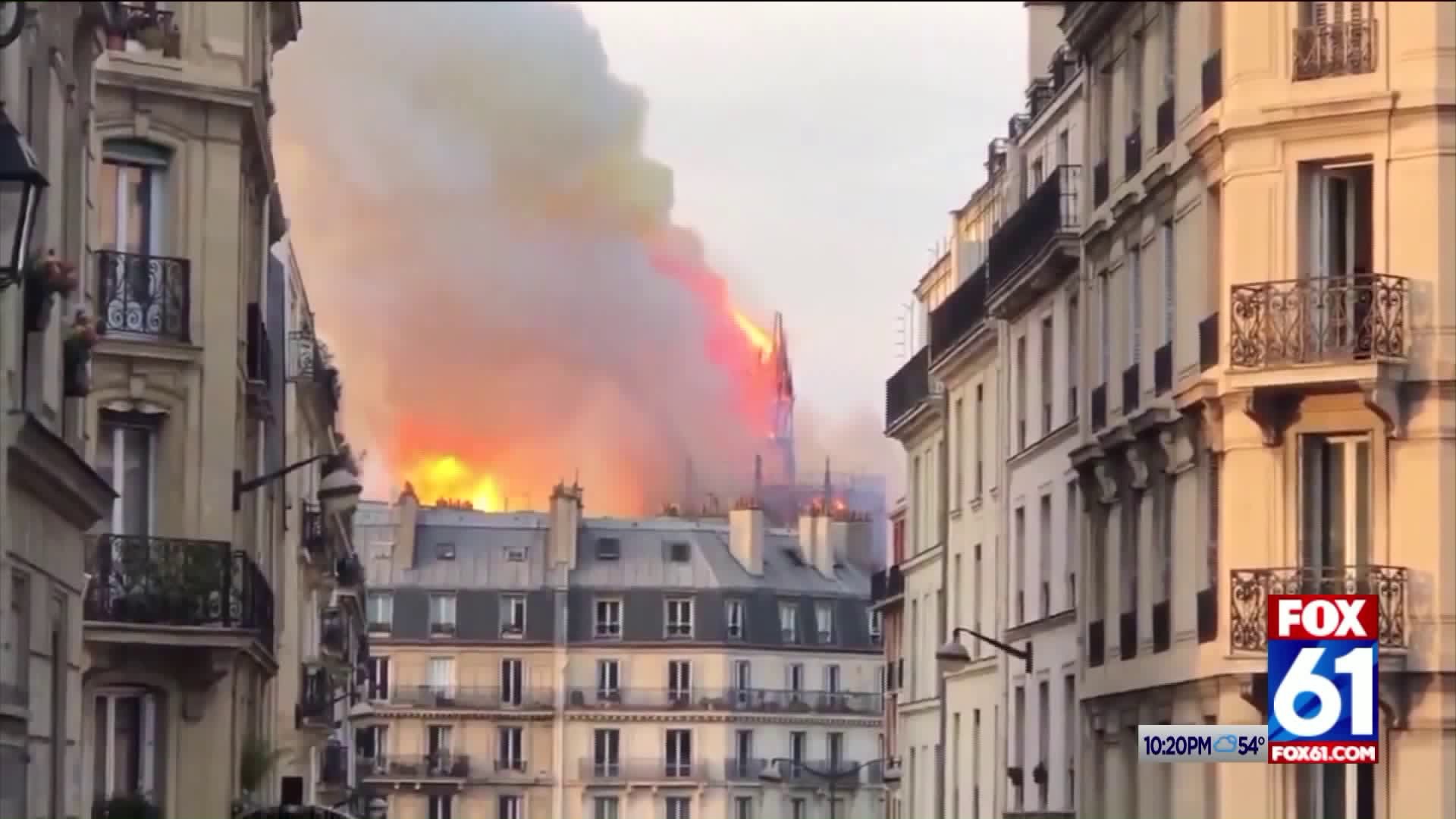Onlookers describe horror at Notre Dame fire