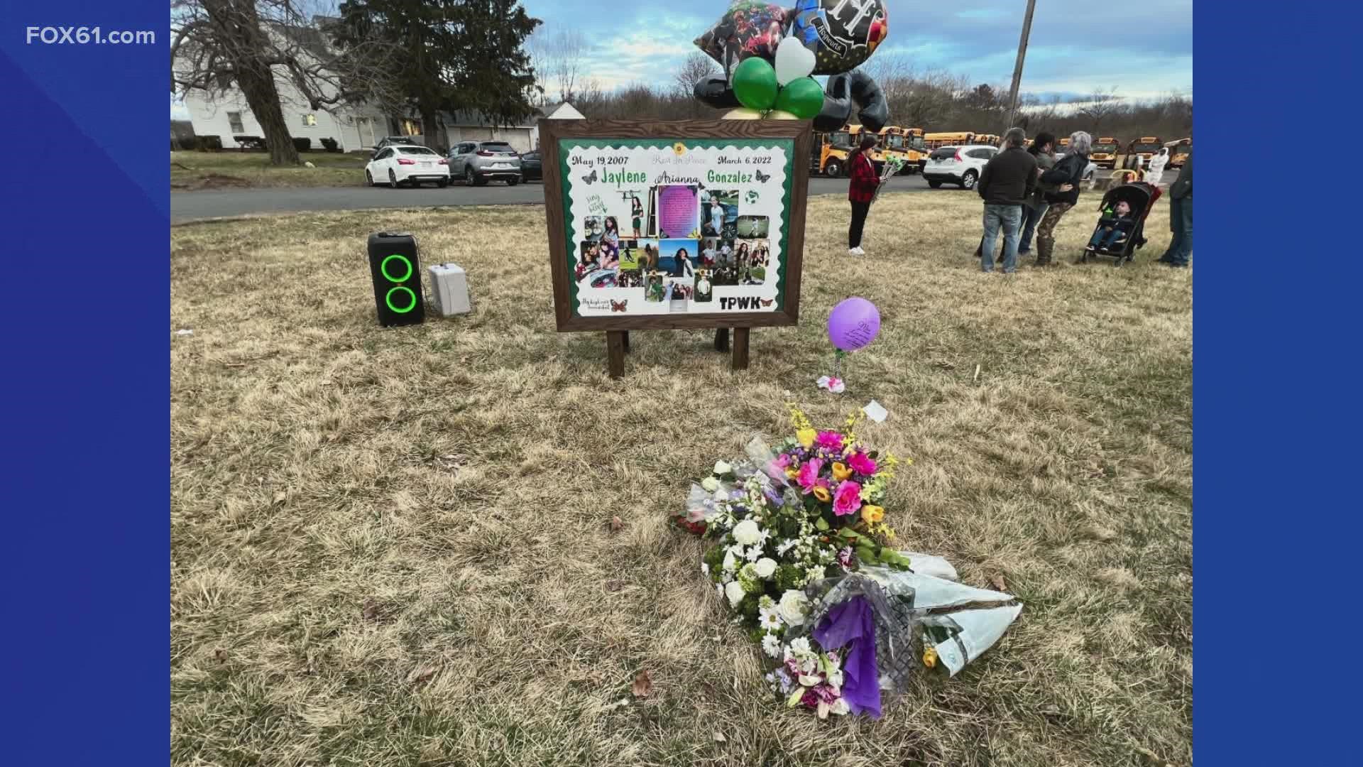 A memorial designed by her family was revealed