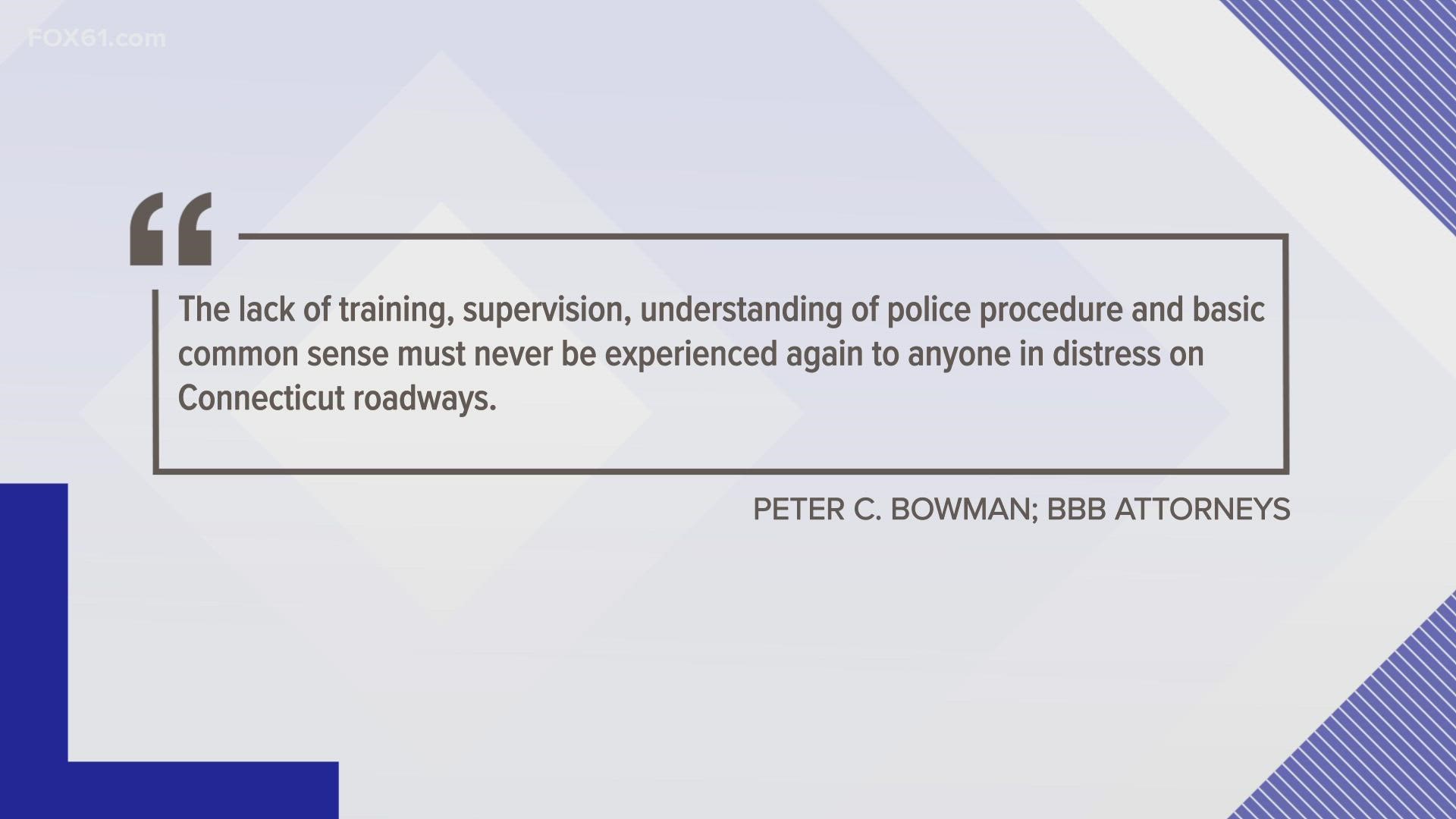 Claims police have a lack of training and police procedure