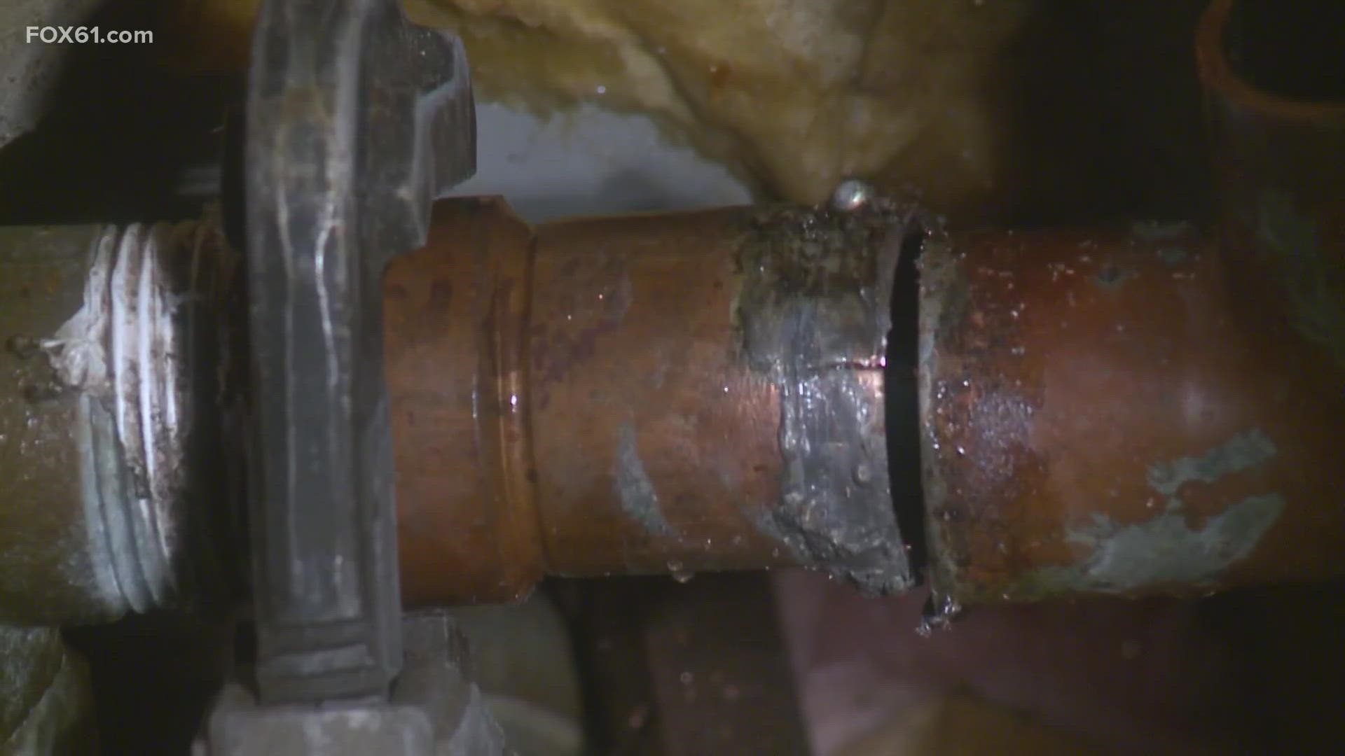 The below-zero temperatures caused major problems for home-owners with pipes bursting.