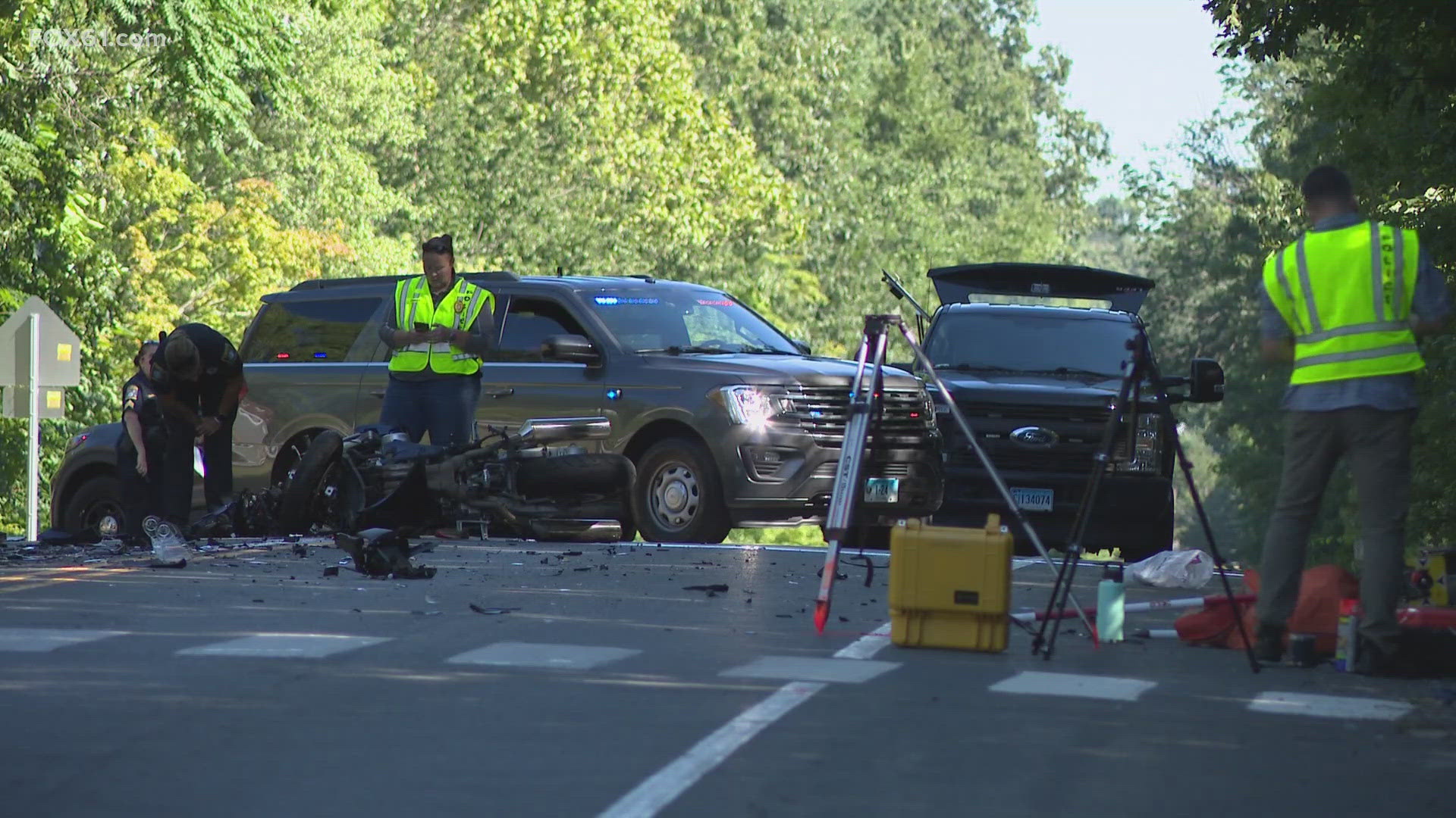 Route 189 was closed between Elm Street in Tarriffville and Hatchet Hill Road in East Granby due to the crash, but was reopened as of 11:30 a.m.