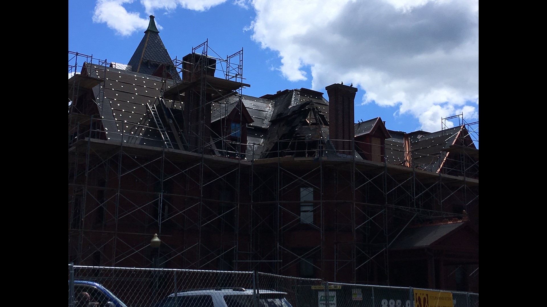 Former Naugatuck Board Of Education Building Damaged By Fire 