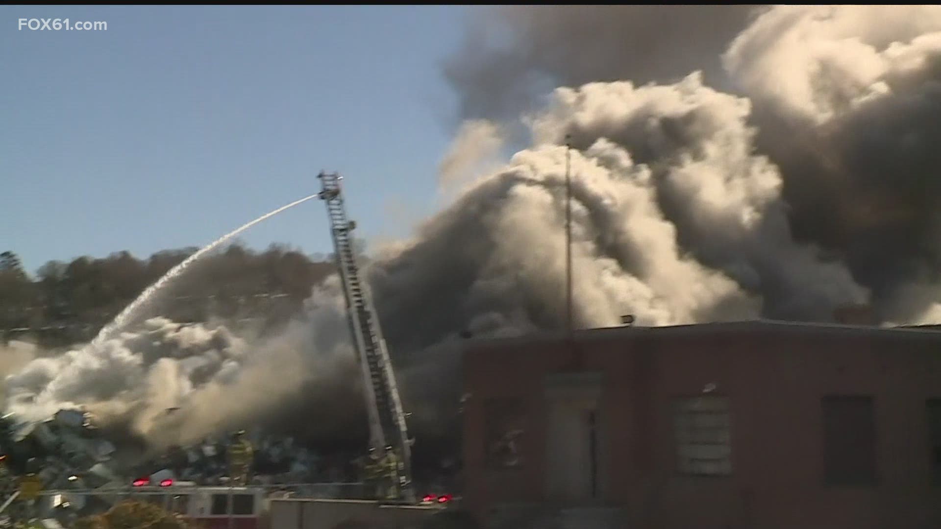 The fire was at Albert Brothers Scrapyard on East Aurora Street.