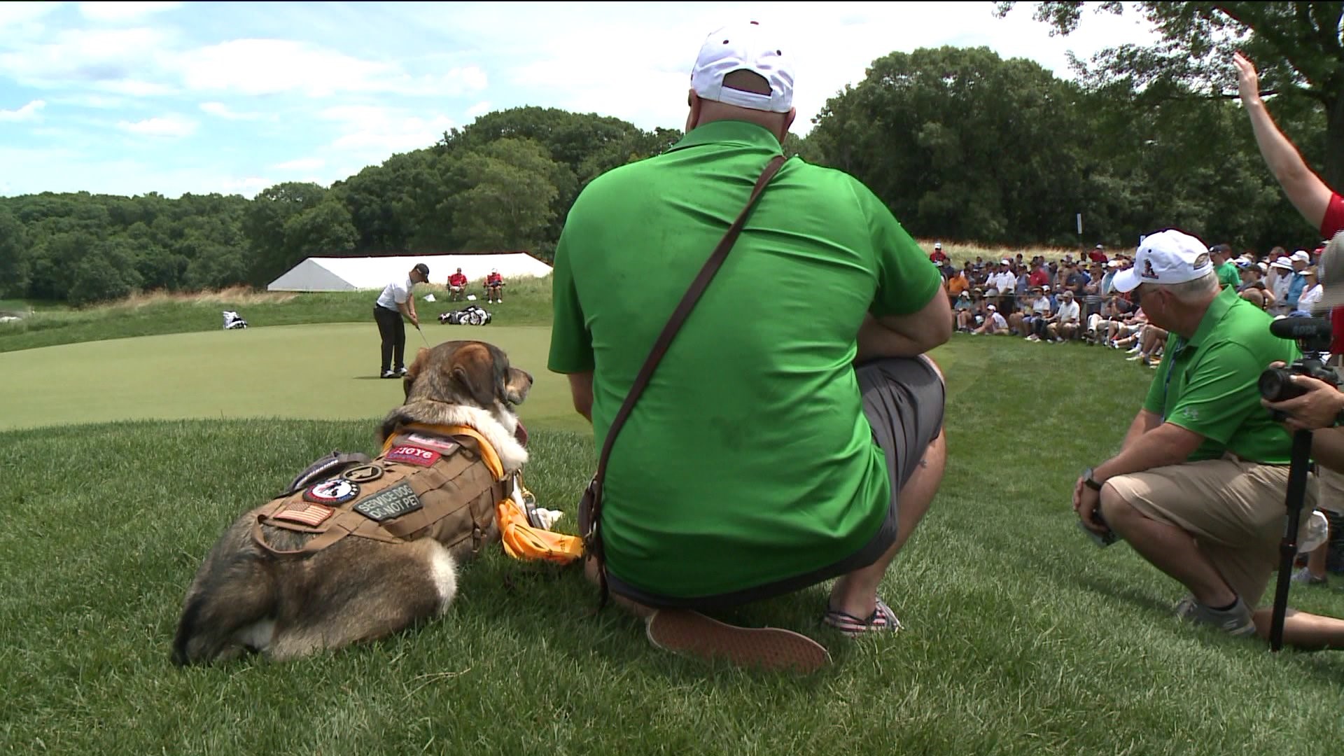 Serviceman and his service dog take the walk of a lifetime