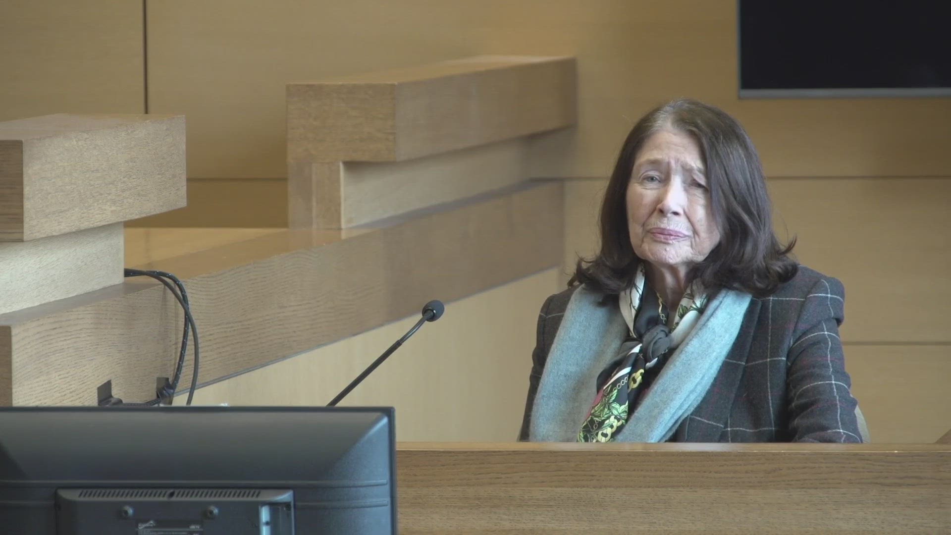 Gloria Farber, the mother of Jennifer Farber Dulos, takes the stand in the criminal trial of Michelle Troconis.