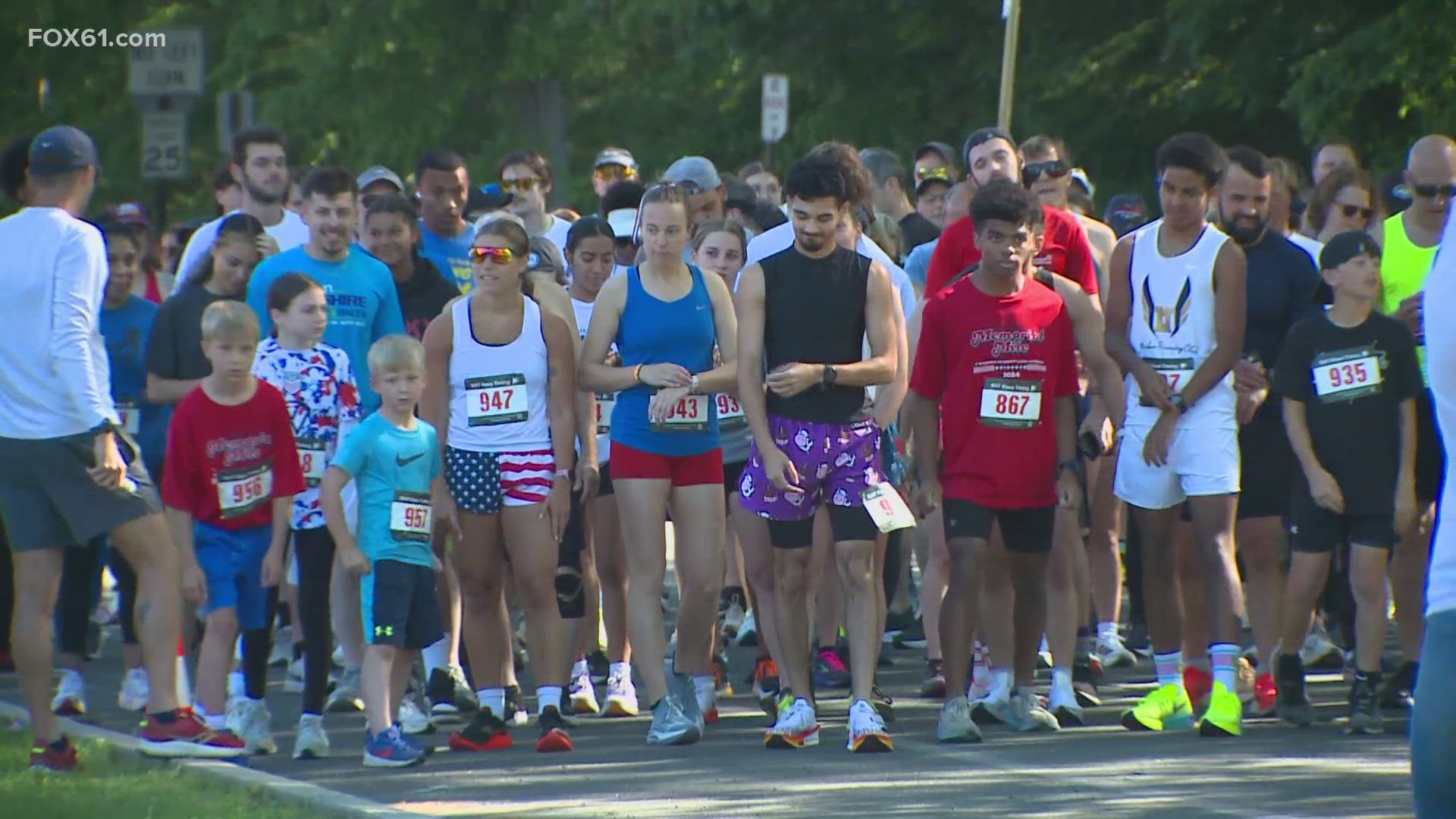 The events Monday included a one-mile walk or run event as well as a parade.