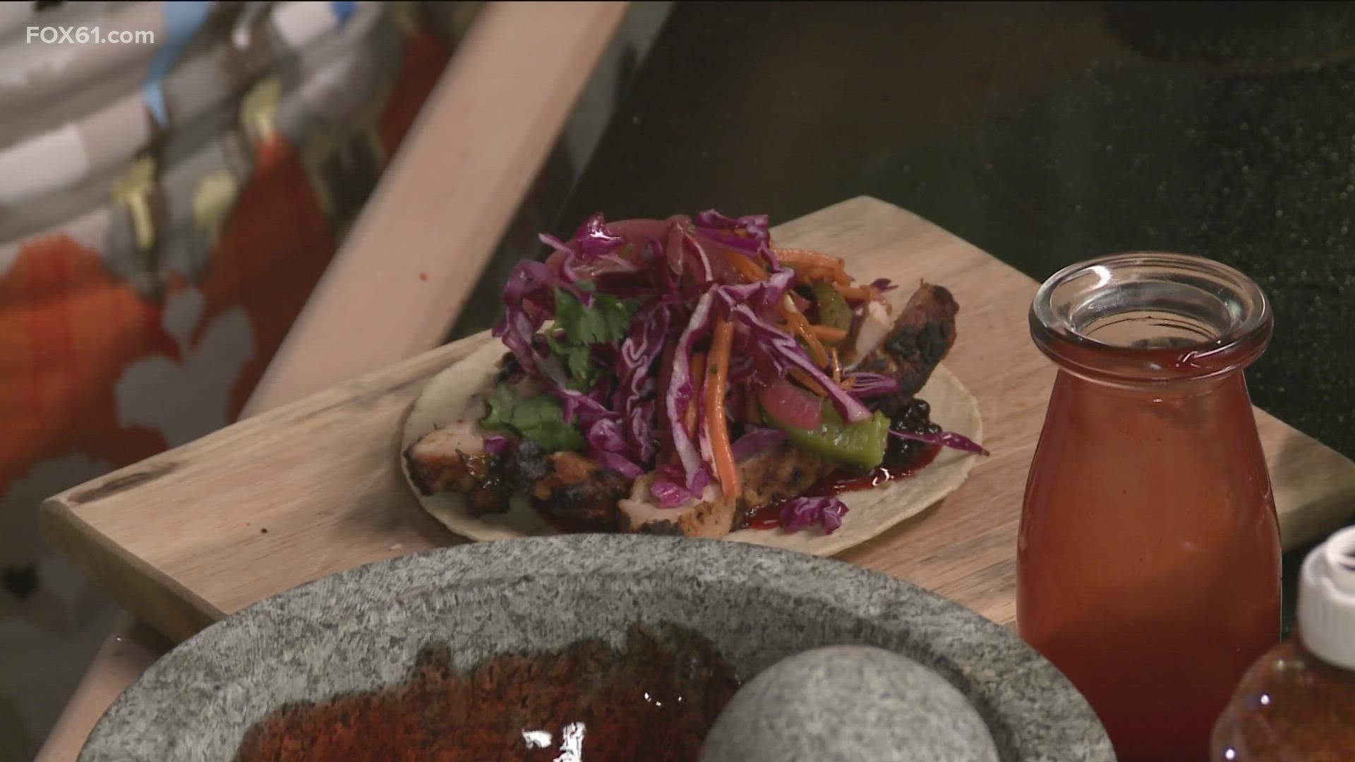 Toro Loco in Farmington stops by FOX61 to share two recipes today! Learn how to make a blackberry chamoy bbq chicken and grapecrush margarita!