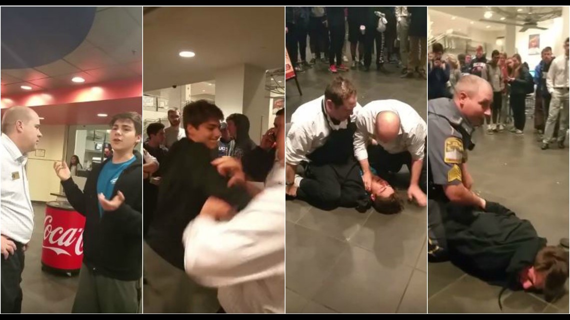 Viral video shows UConn student getting arrested after mac and cheese