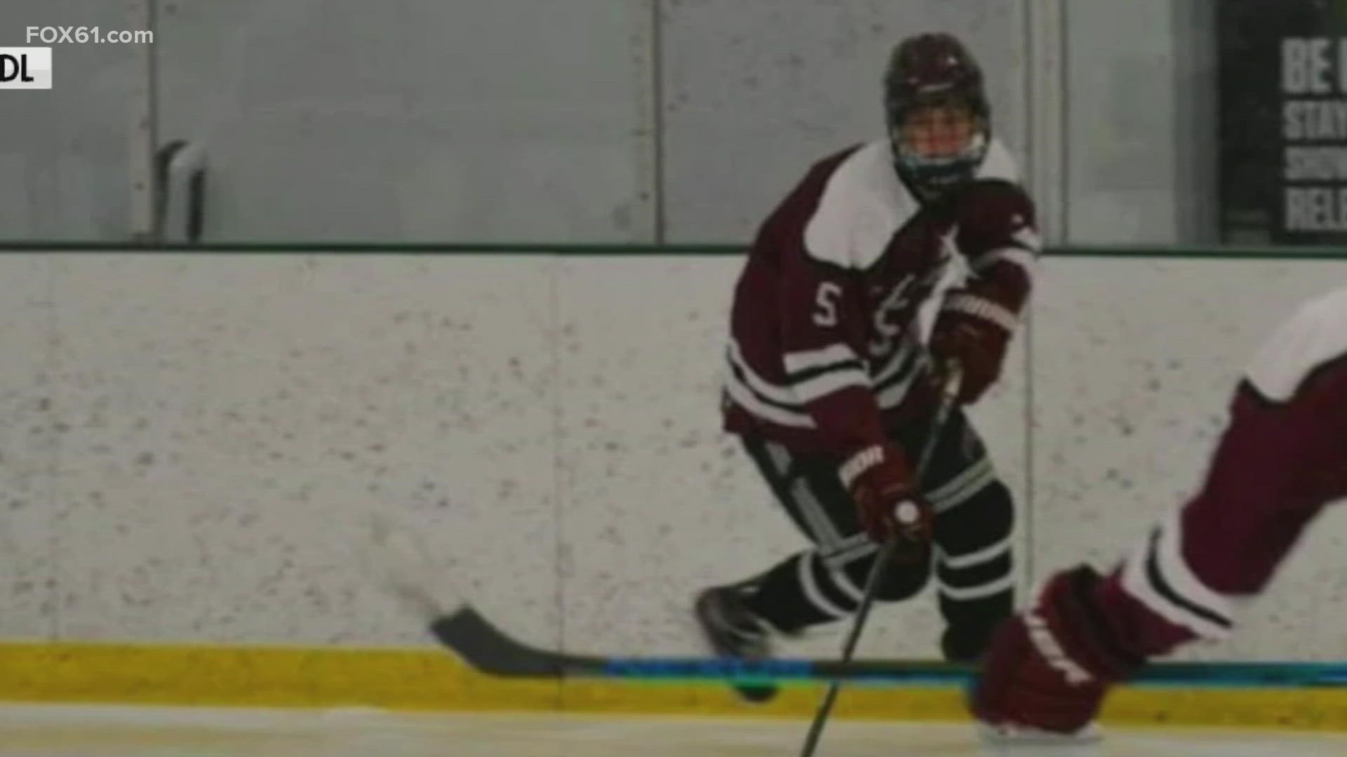 Police and school officials say Balkind fell to the ice and the other player was unable to stop, resulting in a collision.