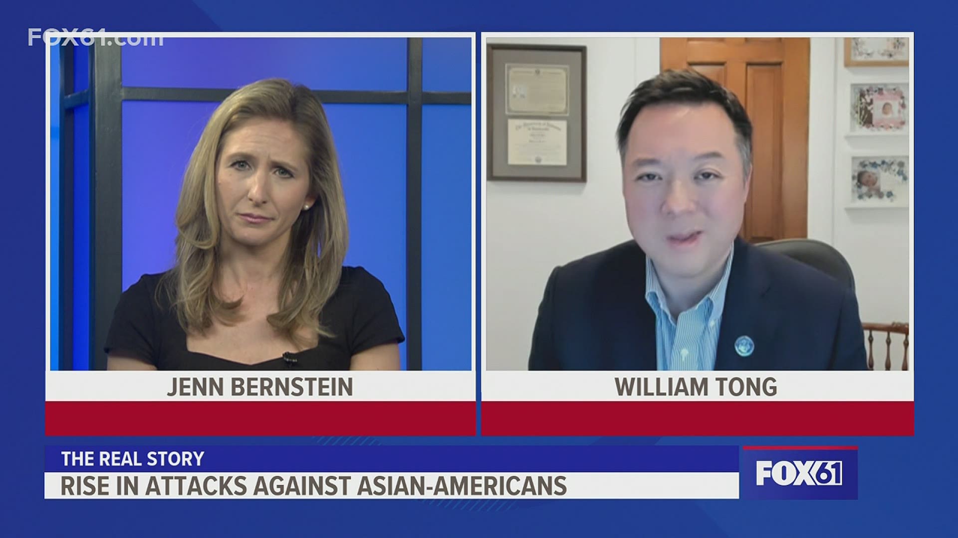 In the wake of a rise in attacks against Asian-Americans, Attorney General William Tong speaks out about concerns over the attacks.