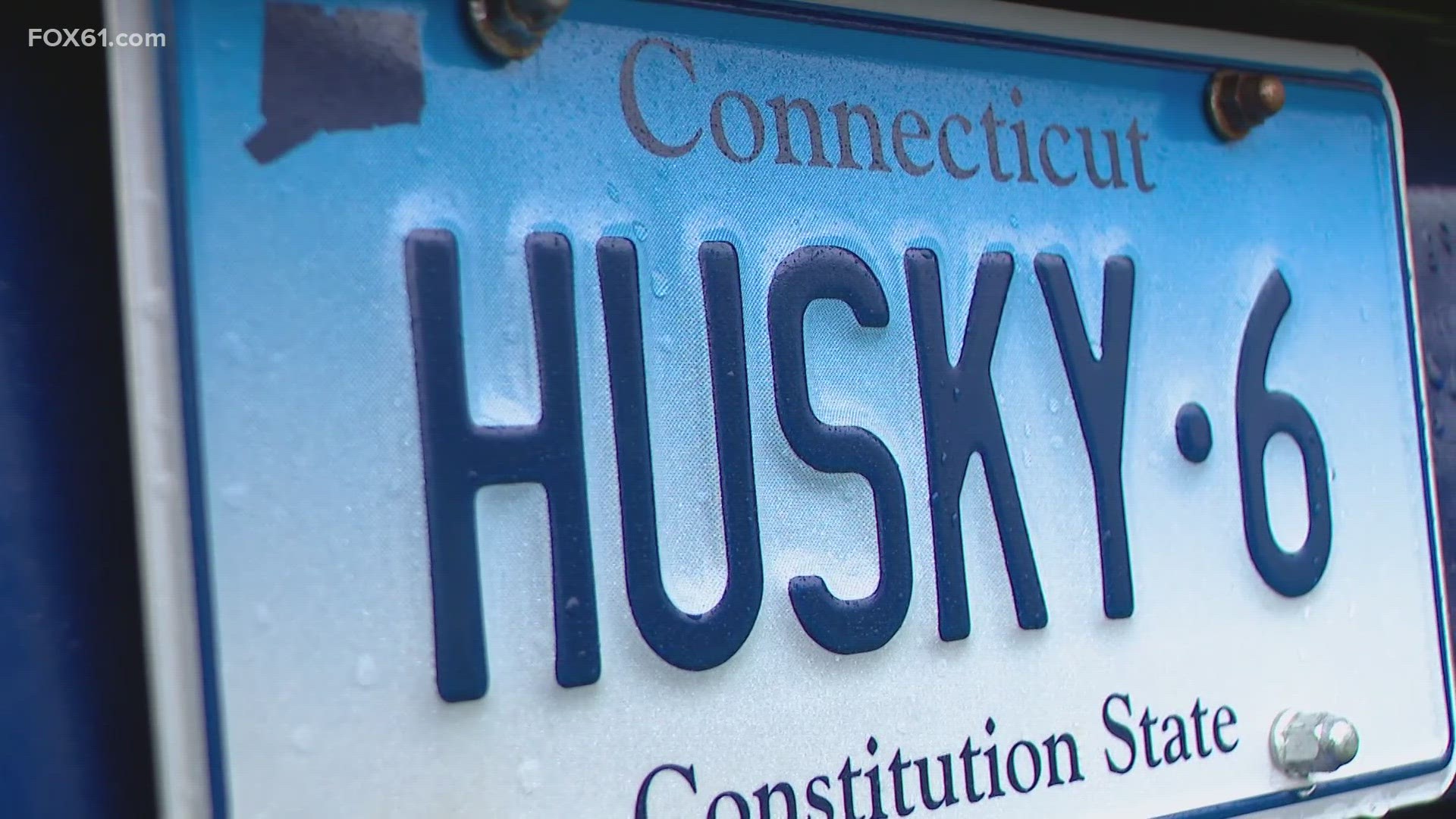 Confident that the Huskies would win championship No. 6, lifelong UConn fan Glenn Marcella preordered his "Husky 6" license plates last November.