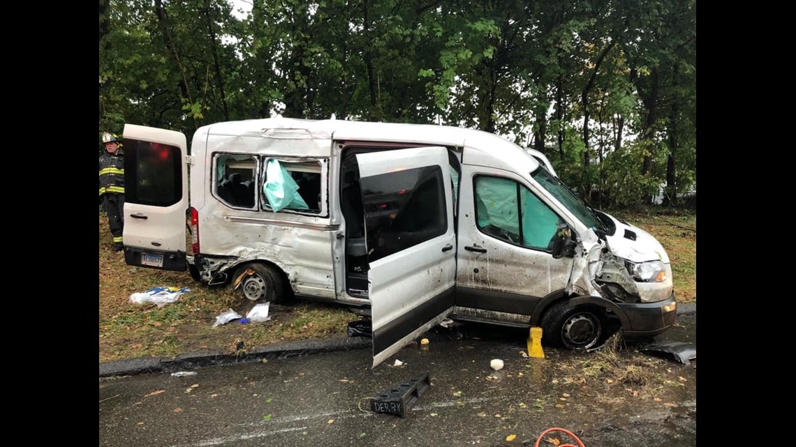 4 extricated from passenger van crash in Derby