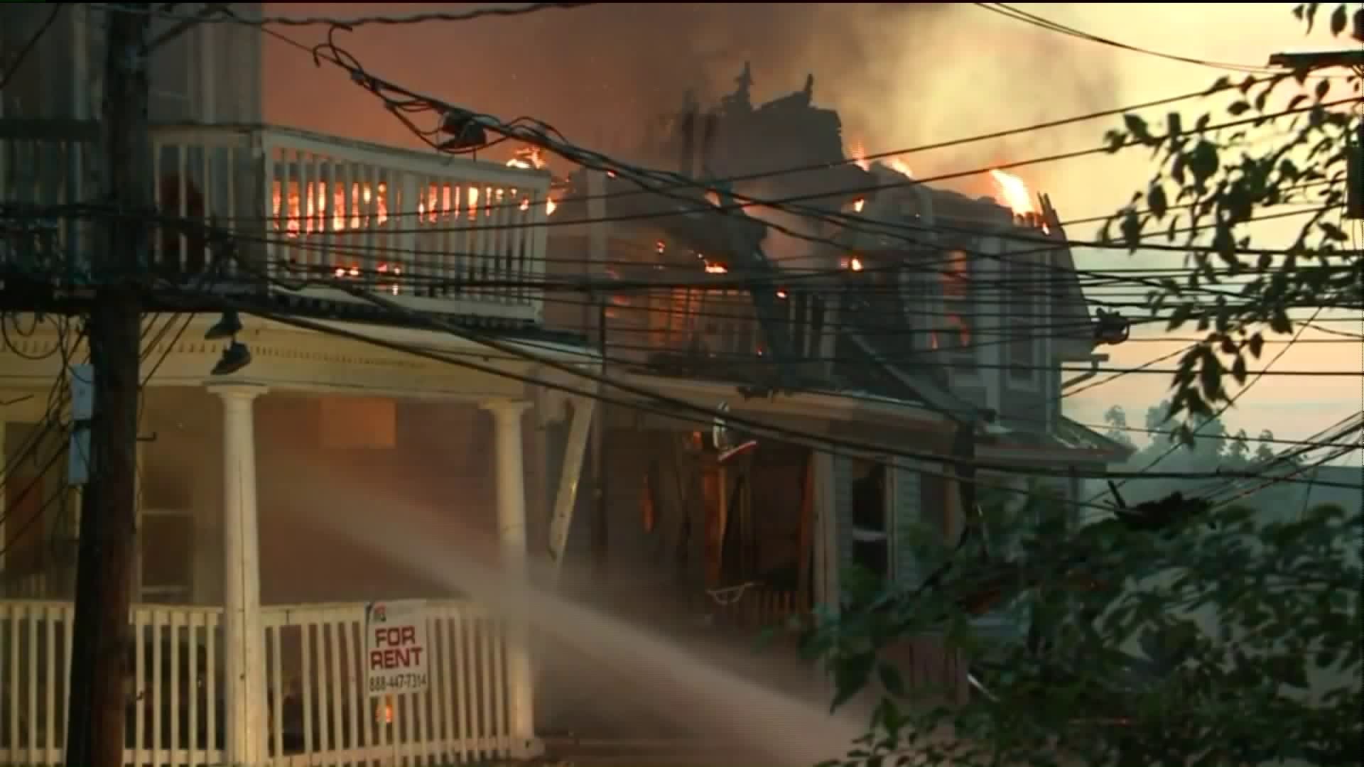 4 firefighters taken to hospital following `large` house fire in Waterbury