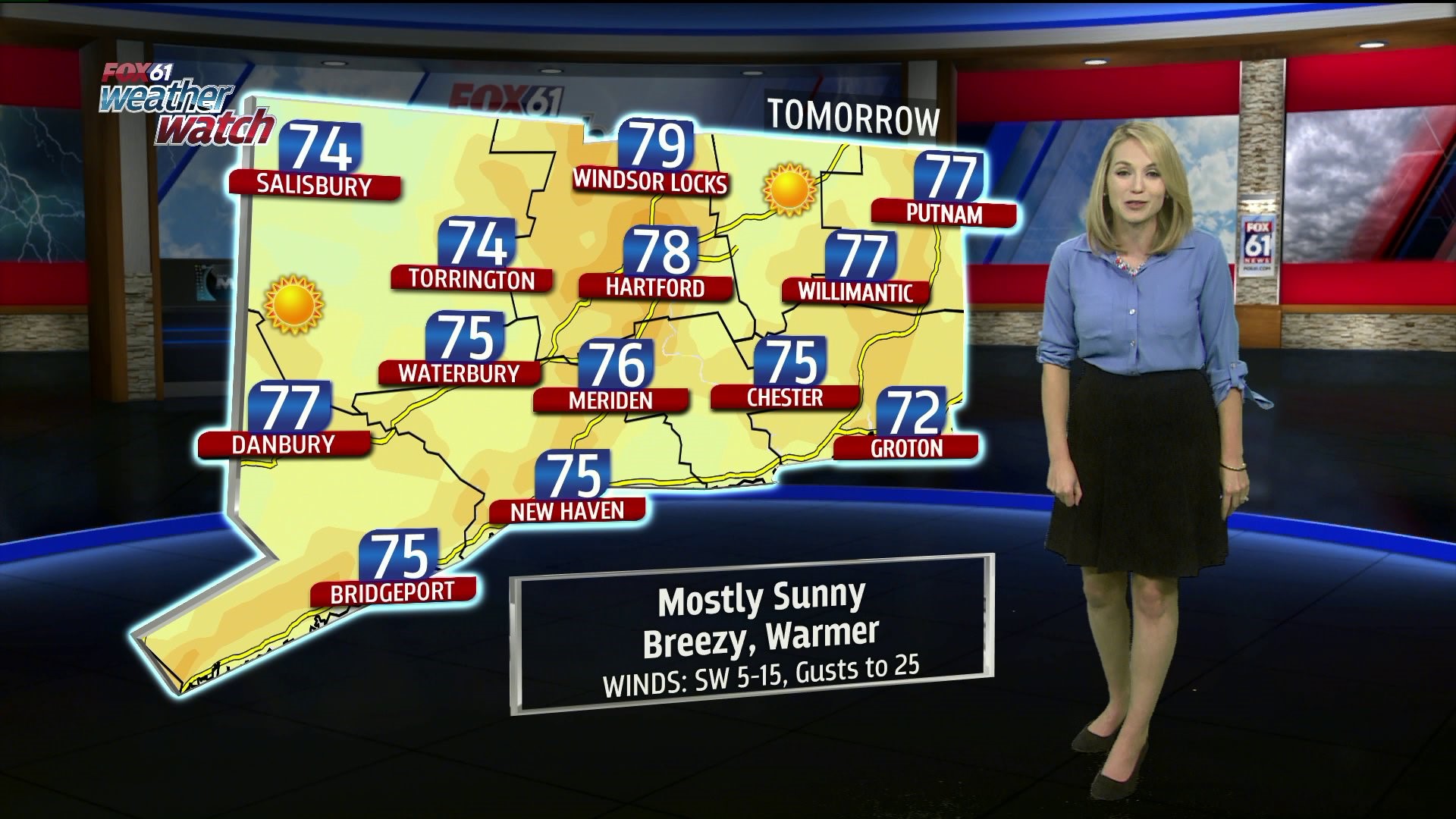 Tuesday evening weather