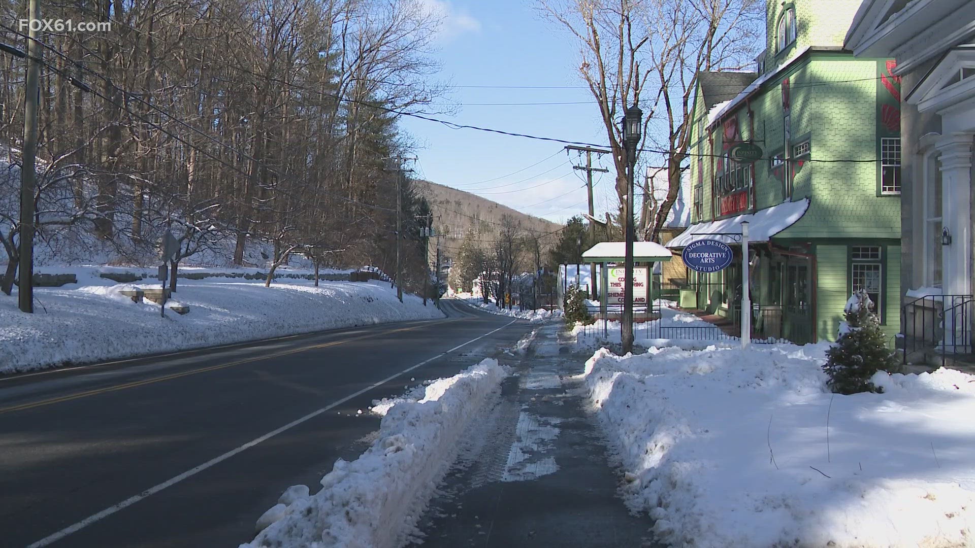 Across Connecticut Monday, it was a day to dig out. Some parts of the state had to dig deeper than others.