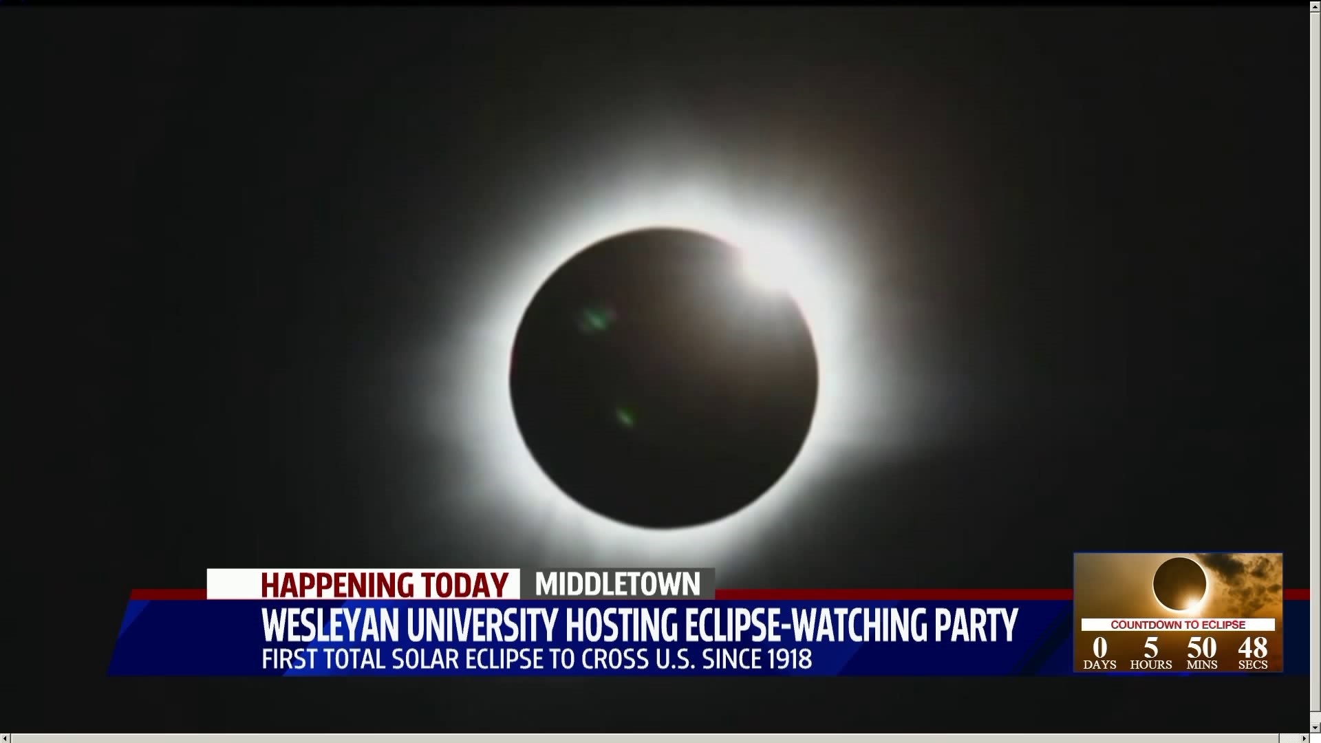 Wesleyan hosts eclipse-watching