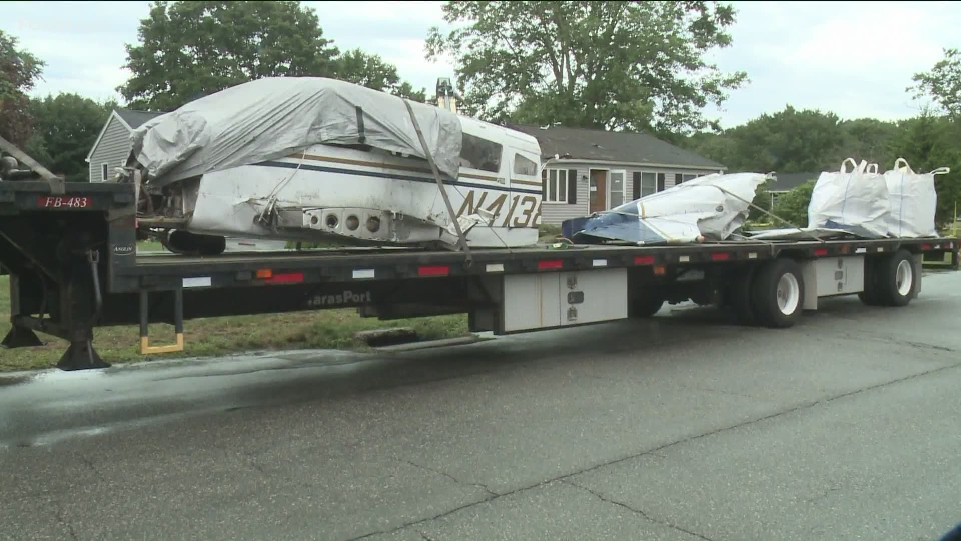 The plane crashed late Monday night into the house. Luckily, no one was injured in the crash.