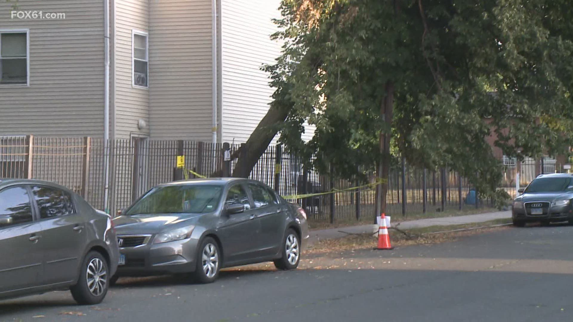 More than two weeks after the storm, some people in Hartford are concerned about a tree that has been leaning over ever since.