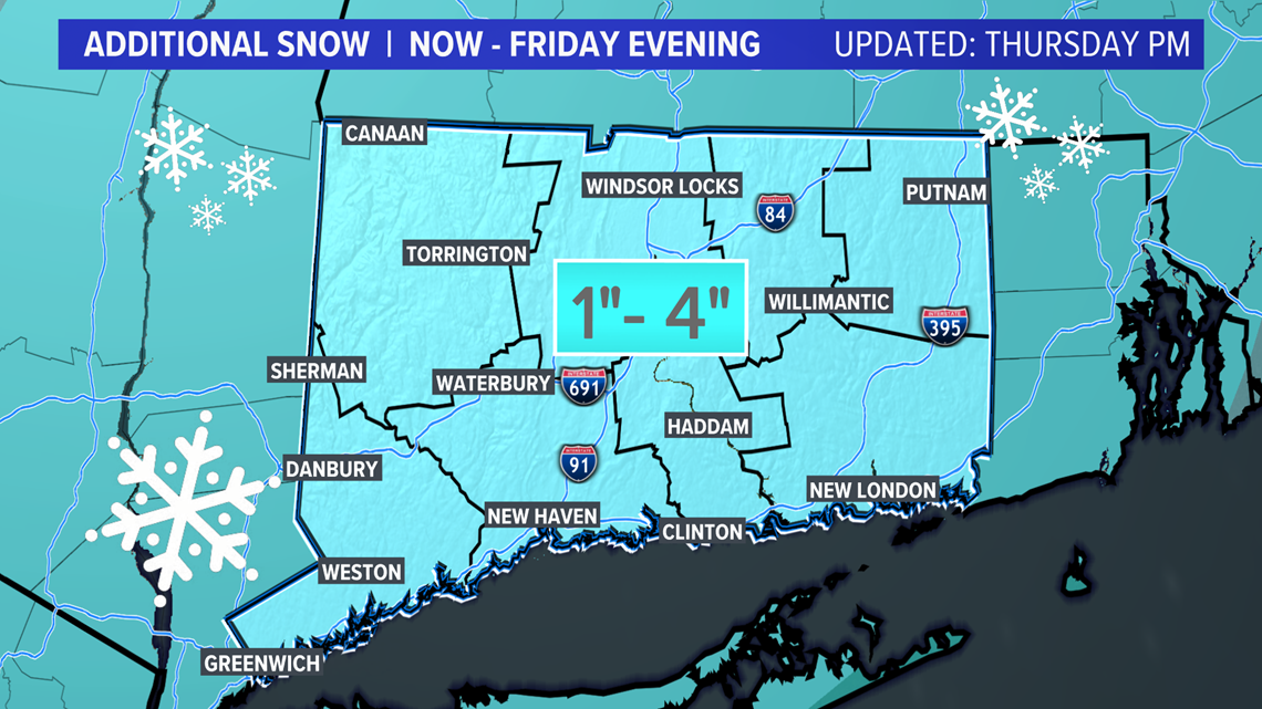 Connecticut's latest weather forecast