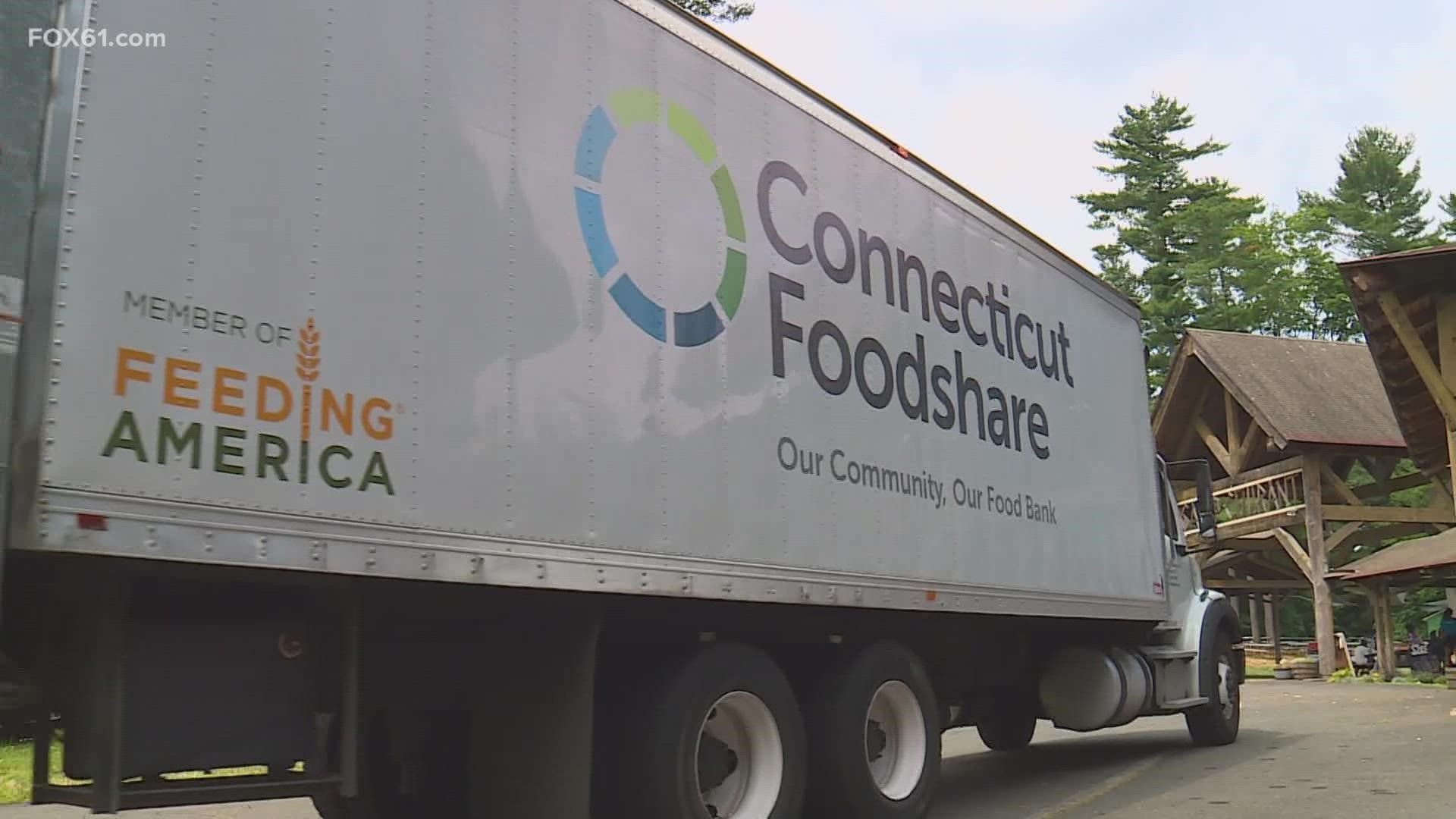 Every Thursday Connecticut Foodshare steps in to help families by giving them food bags for the weekend.
