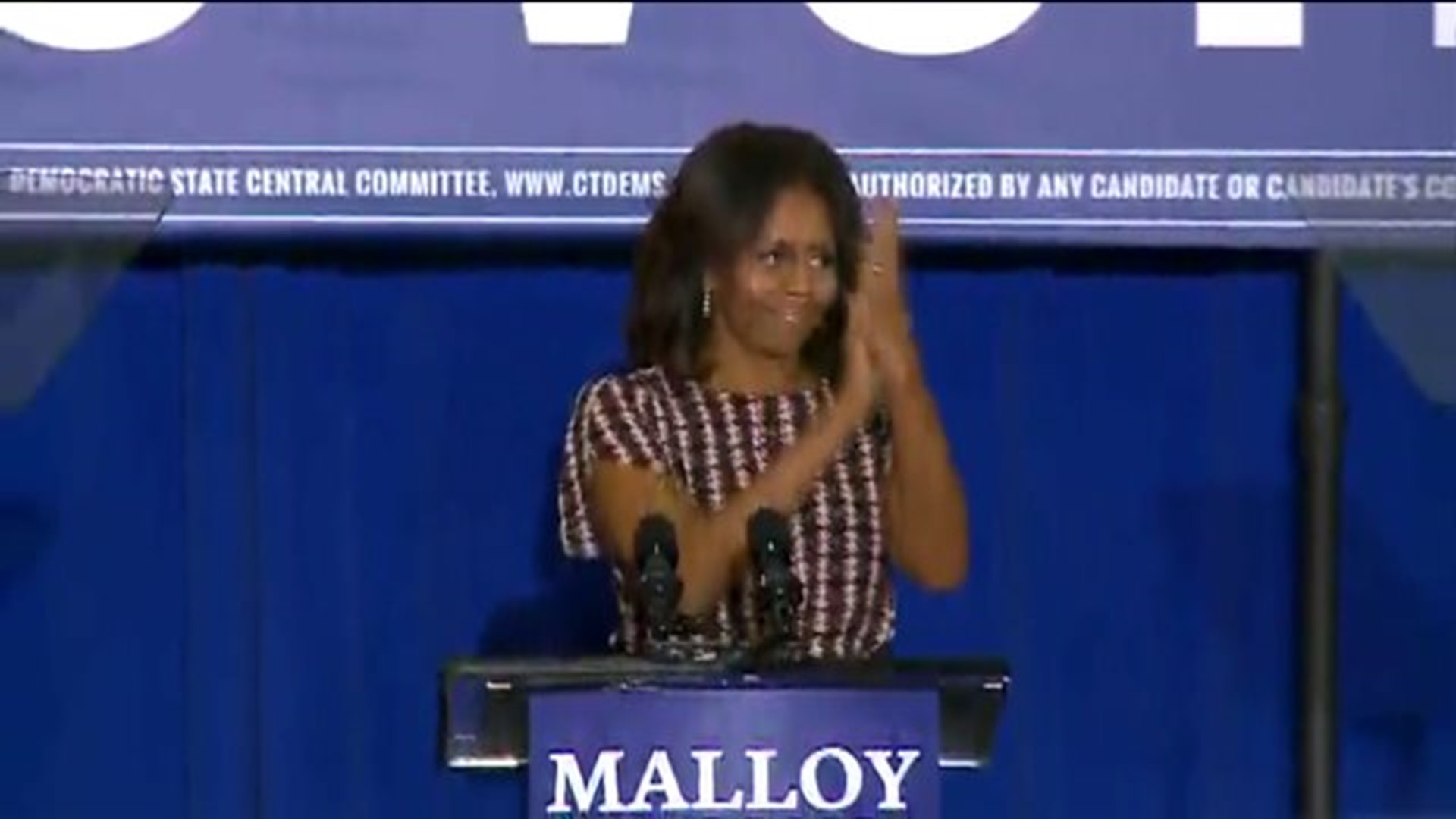 Michelle Obama stumps for Gov. Malloy