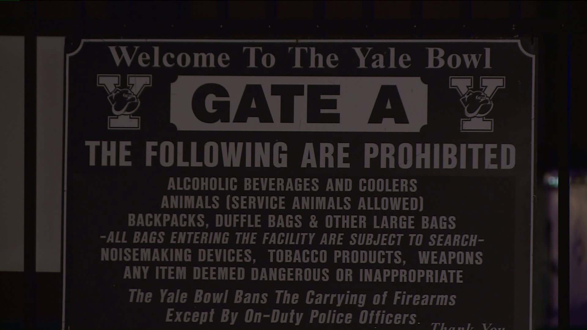 New tailgating rules at Yale