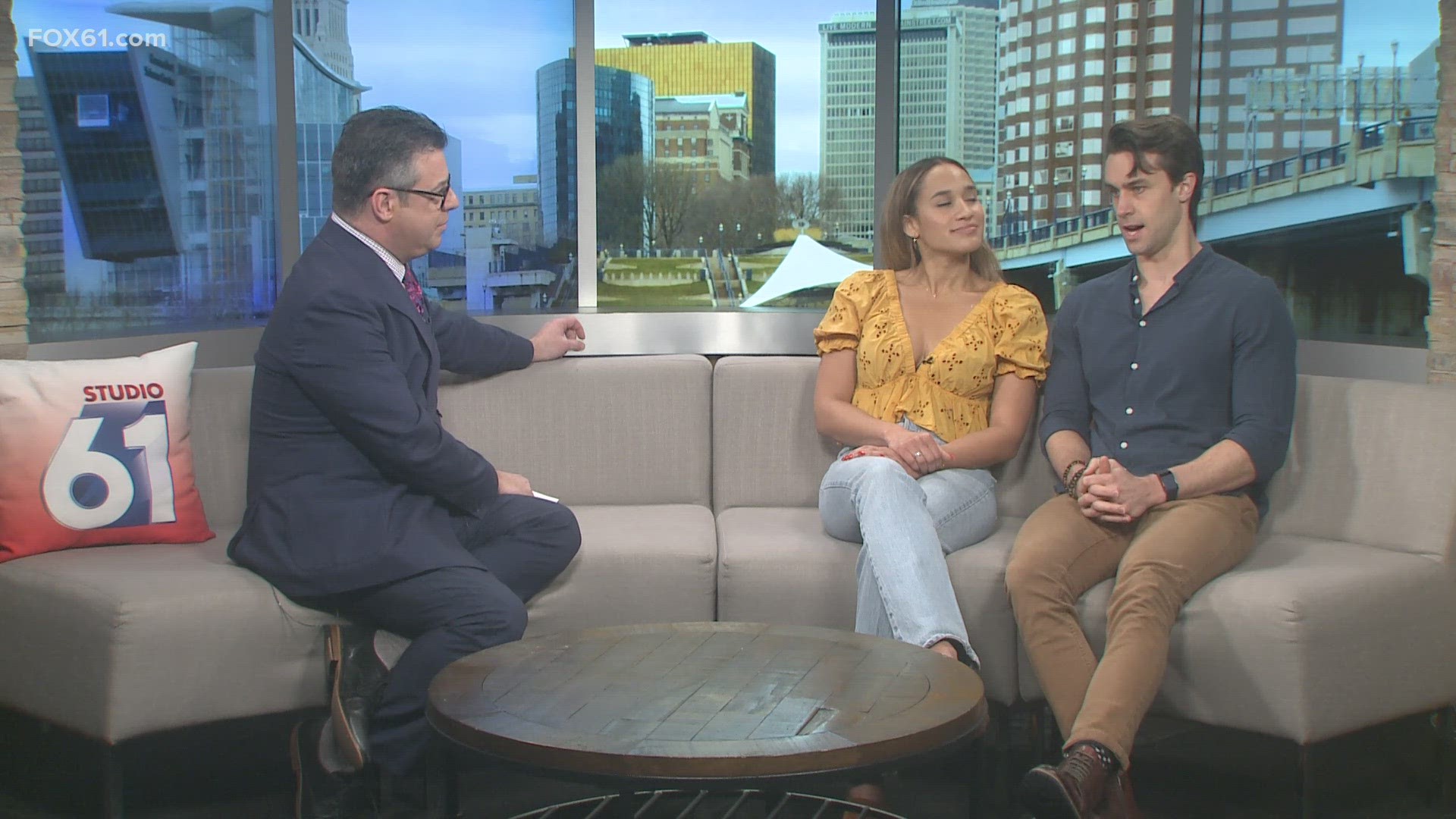Some cast members of Moulin Rouge visit Studio61 to talk about the national tour and the show's stop at The Bushnell in Hartford.