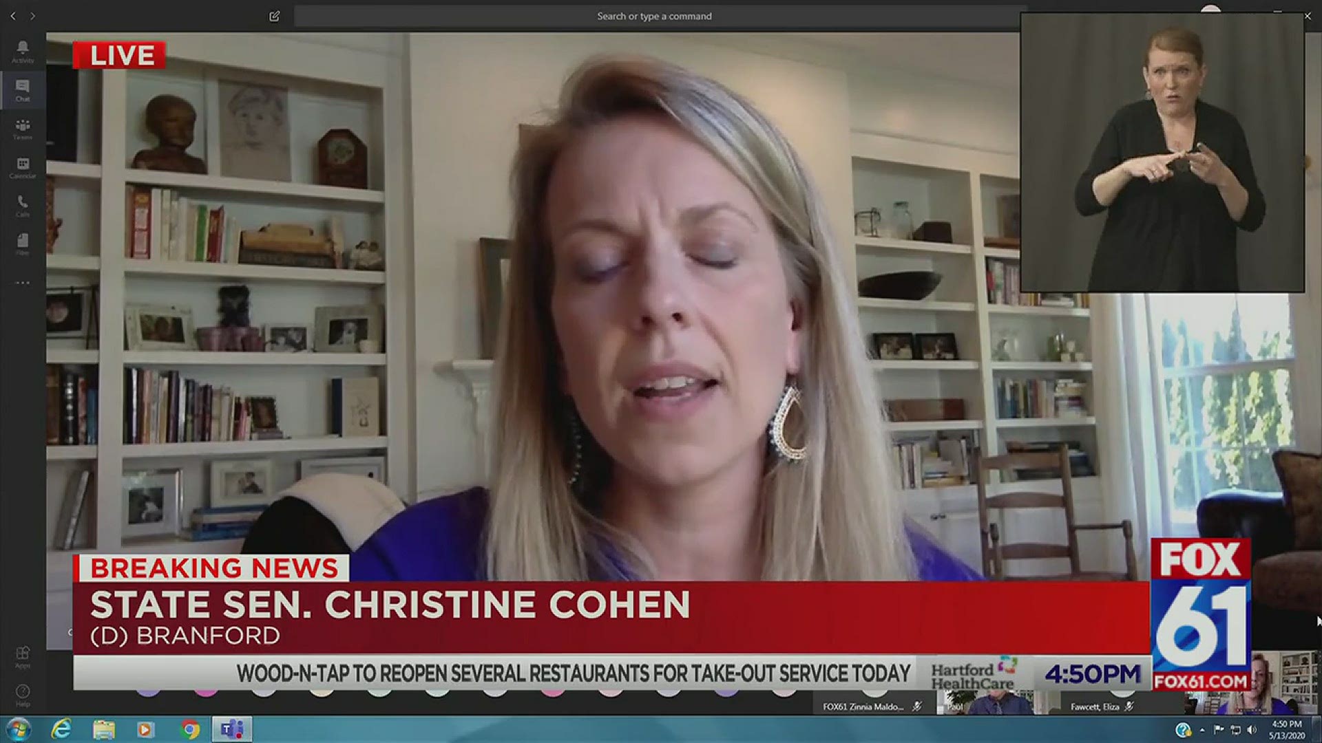 State Rep. Christine Cohen owns a bagel shop