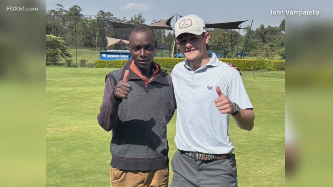 UConn golfer chips in and brings golf to Kenya