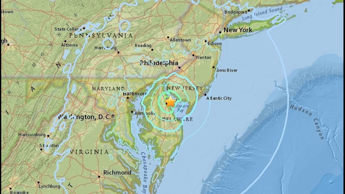 USGS Earthquake in Delaware felt in NYC fox61