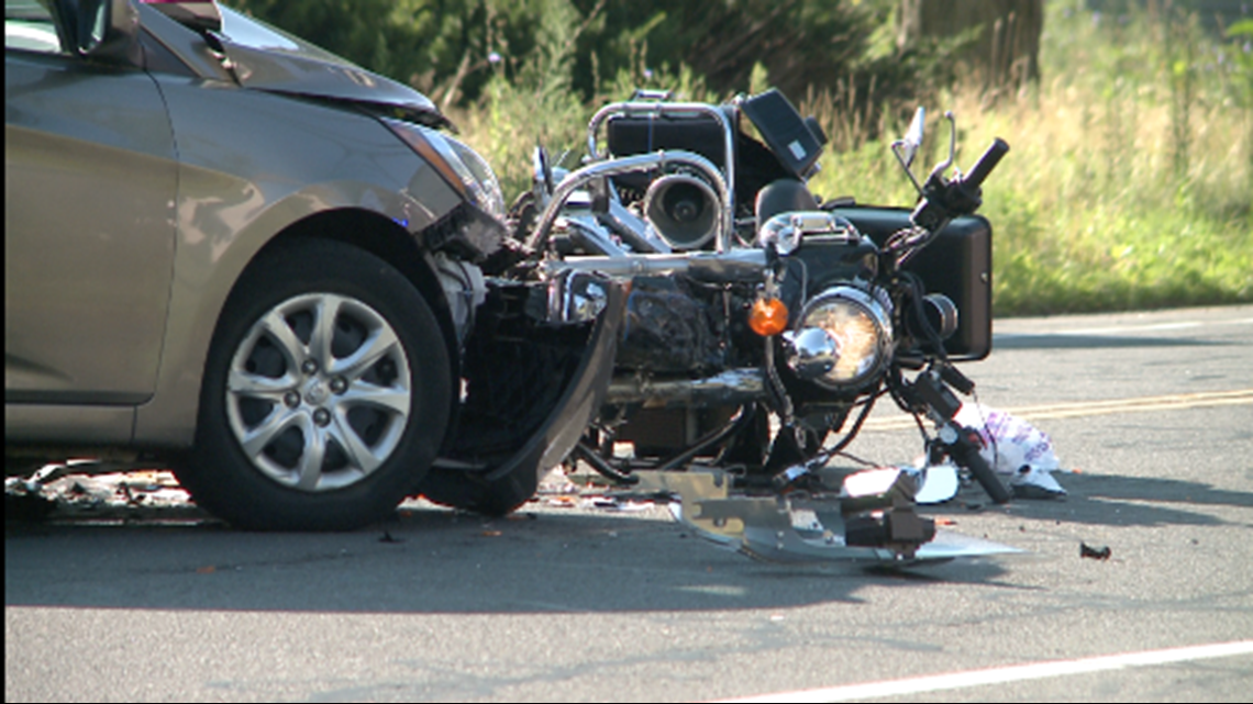 State Trooper injured after motorcycle crash in New Britain