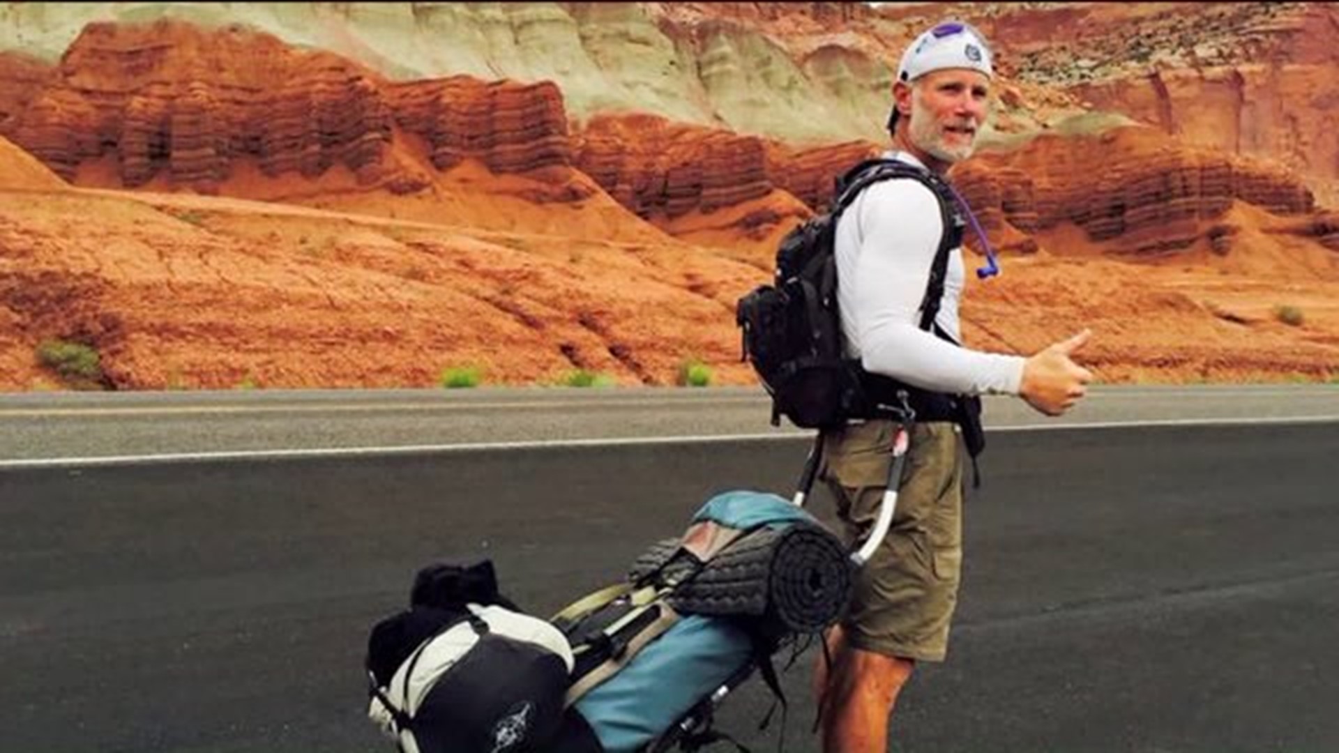 Windsor man completes 3,000-mile trek across America to honor our troops