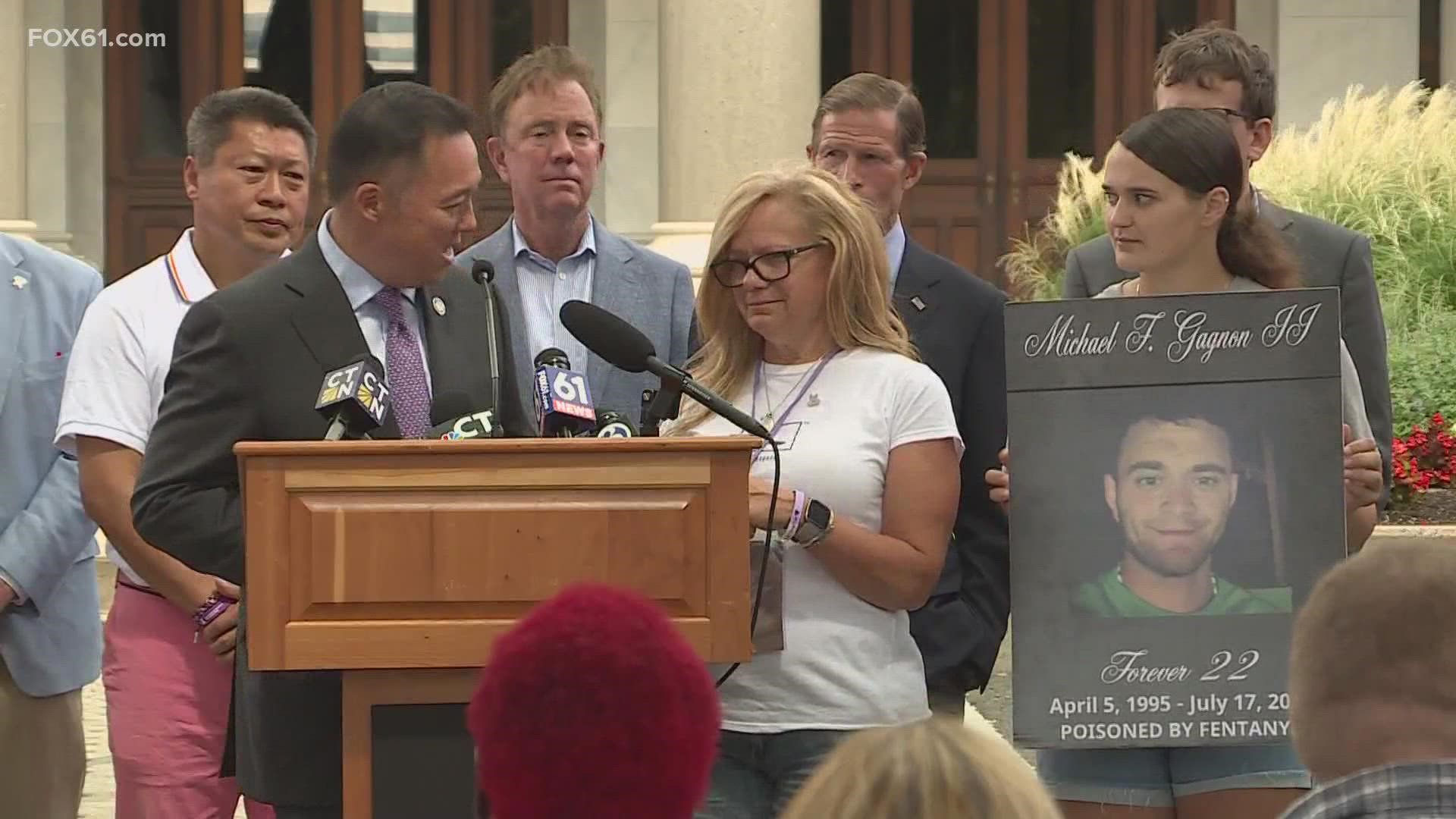 Christine Gagnon's son, 22-year-old Michael Gagnon overdosed in 2017.