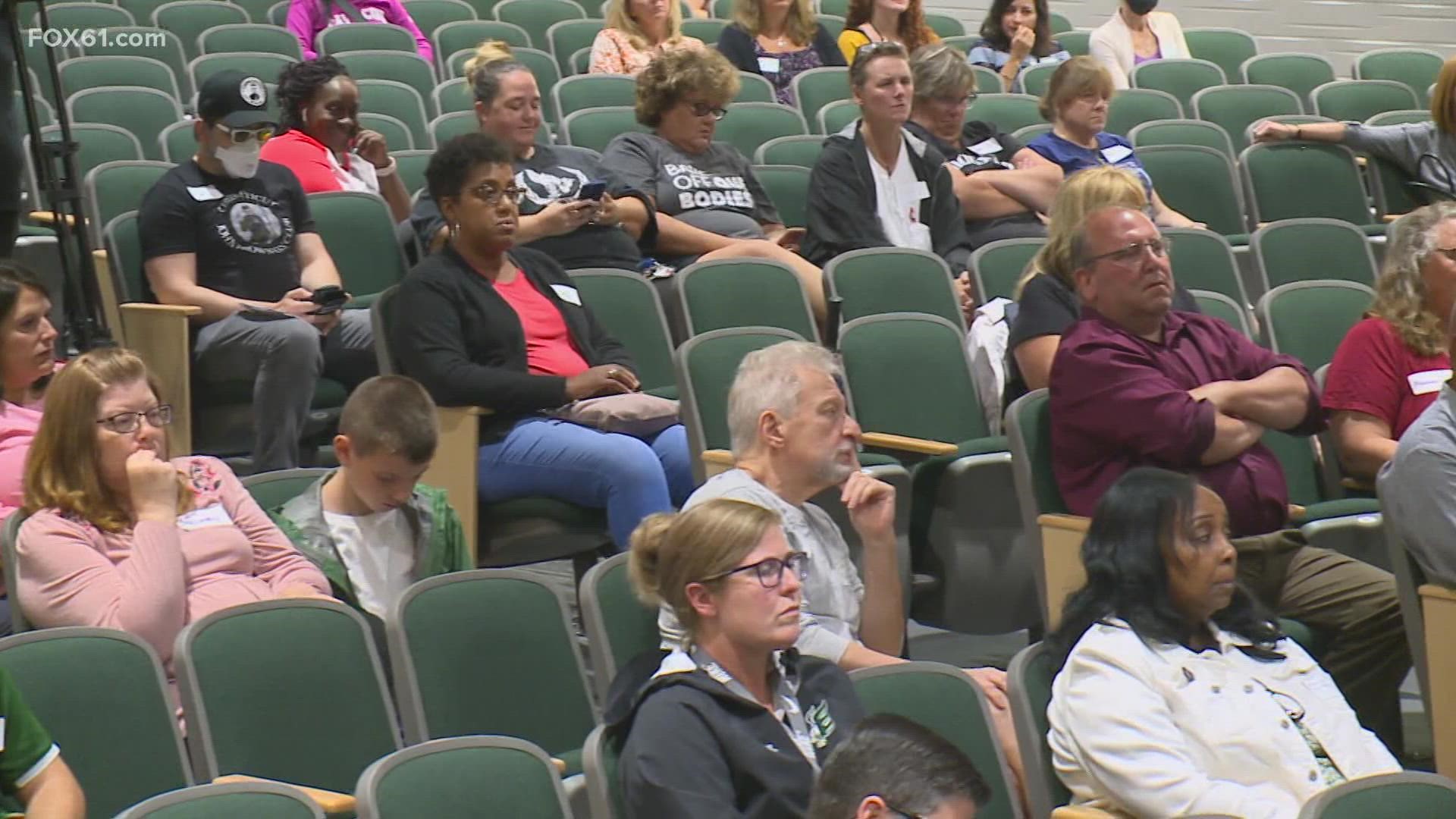 A tough but necessary conversation at Enfield High School Tuesday night, forcing people to ask themselves important questions.