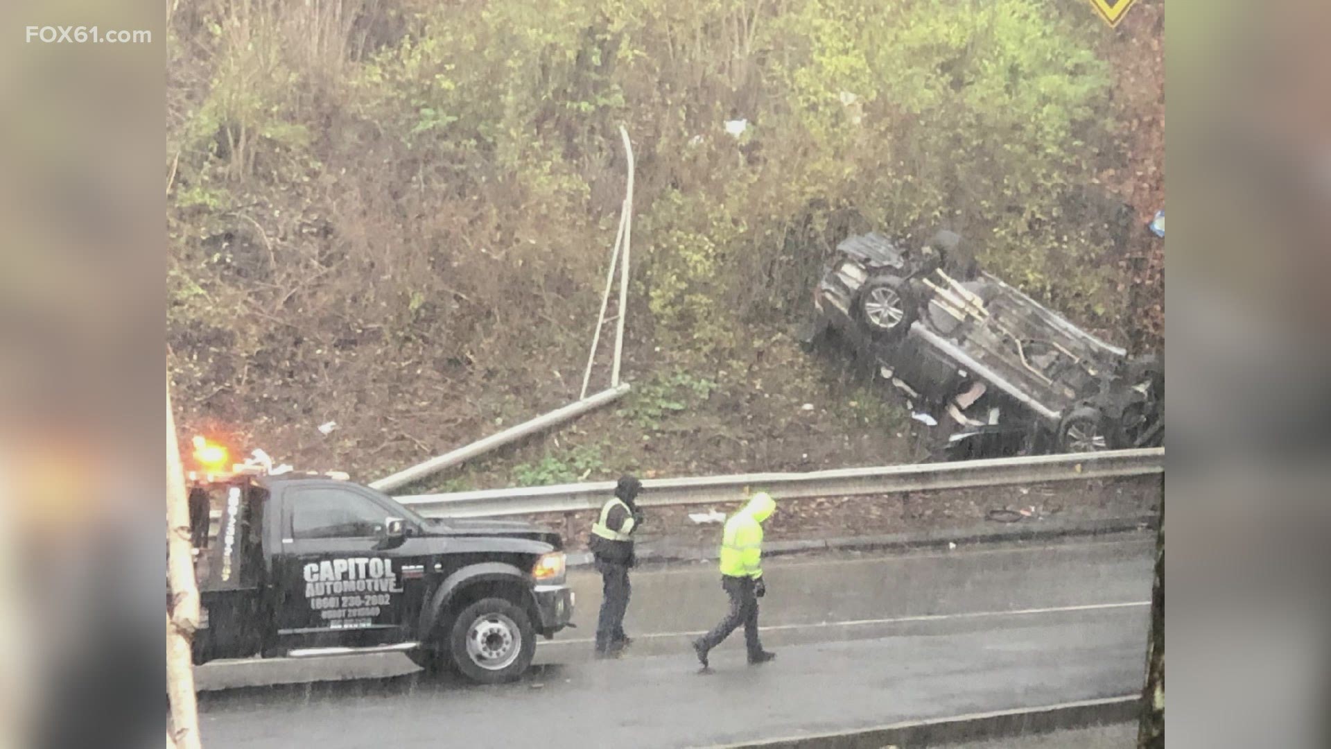 Happened shortly after noon on I-84 WB Exit 49  ramp