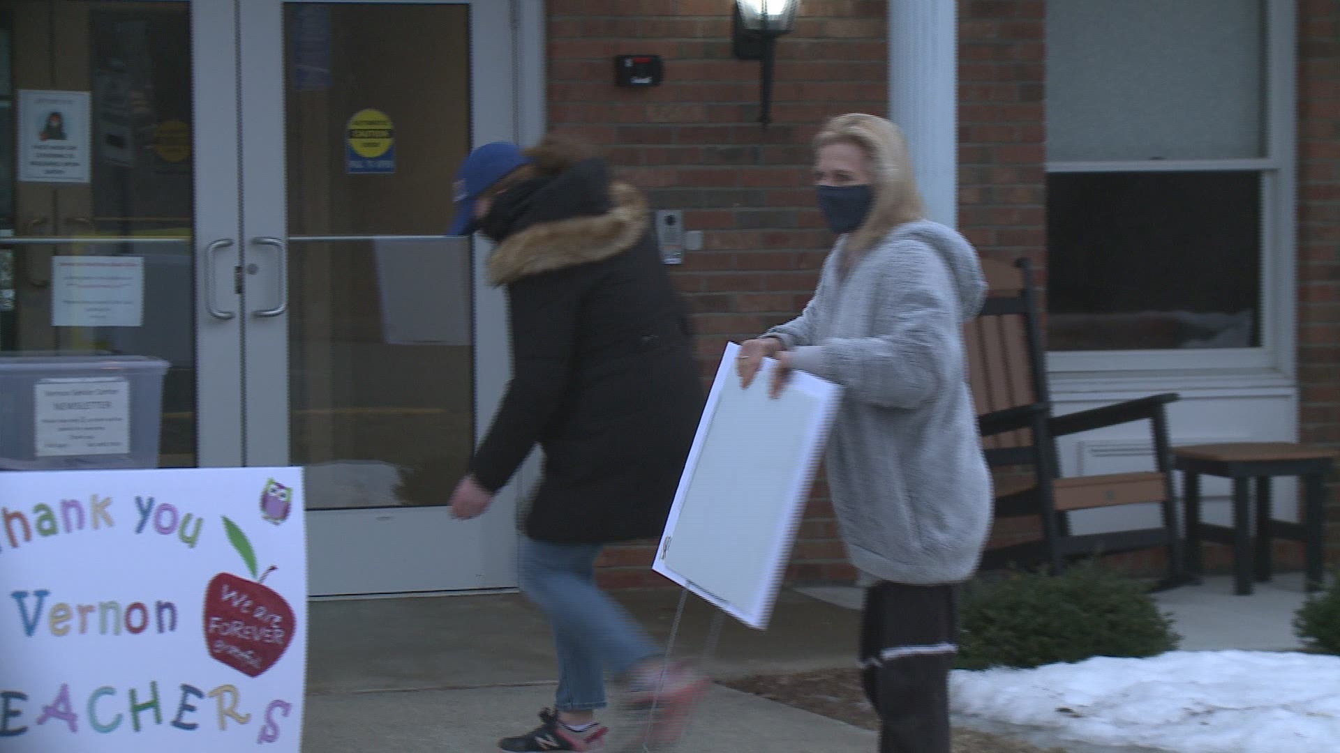 The community kindness came as Vernon launched an all-day effort to vaccinate more than 500 school teachers and staffers.