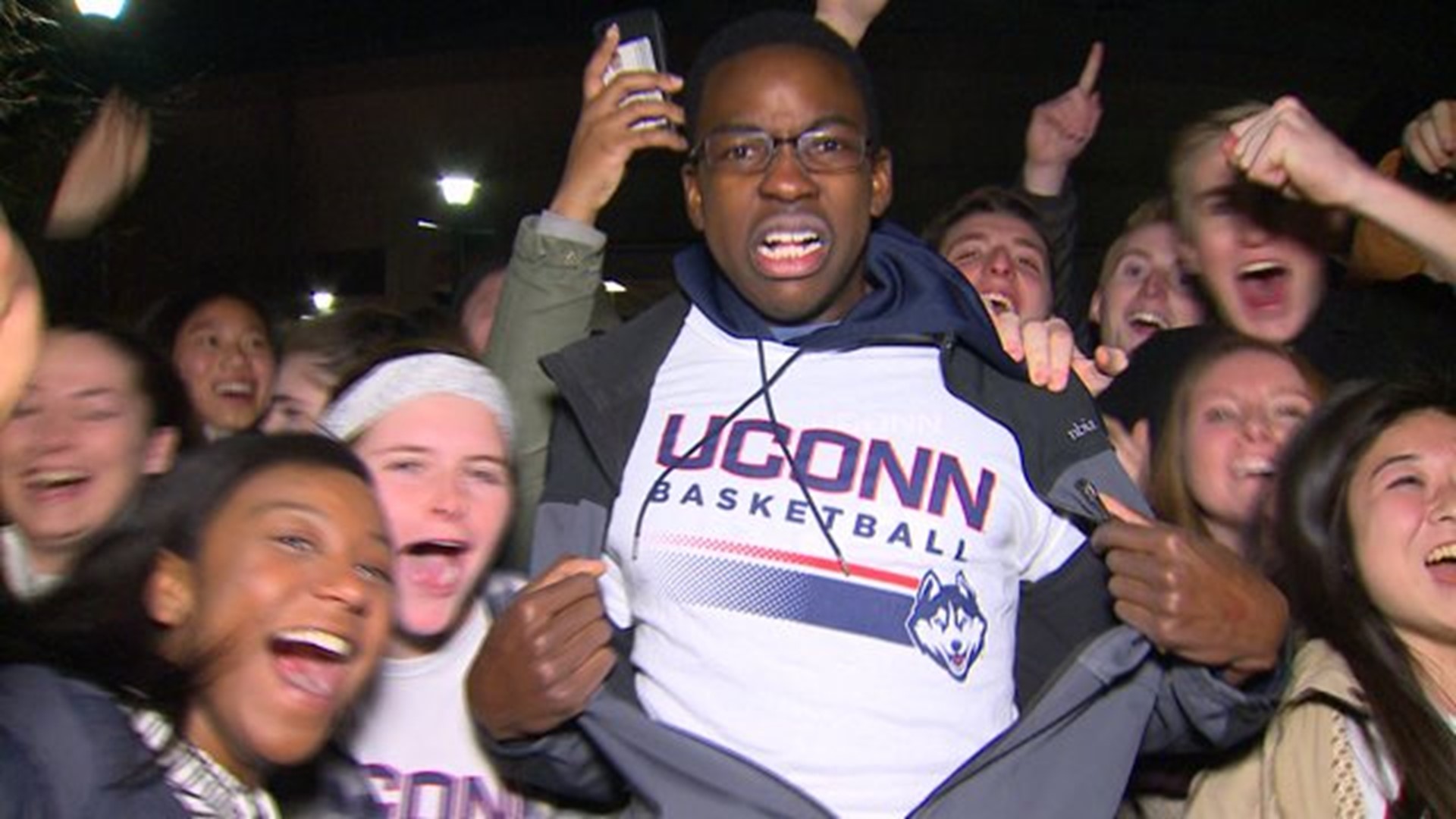 UConn fans riding high after 100th win