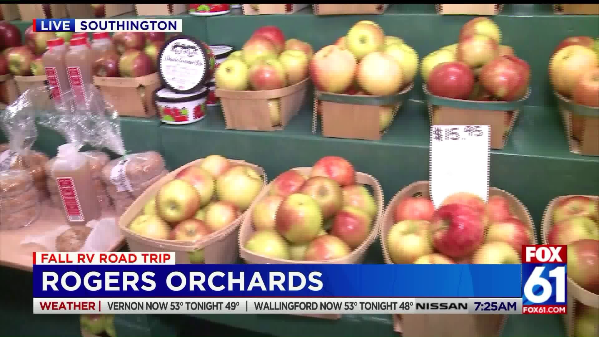 The FOX61 Fall RV Road Trip stops at Rogers Orchards