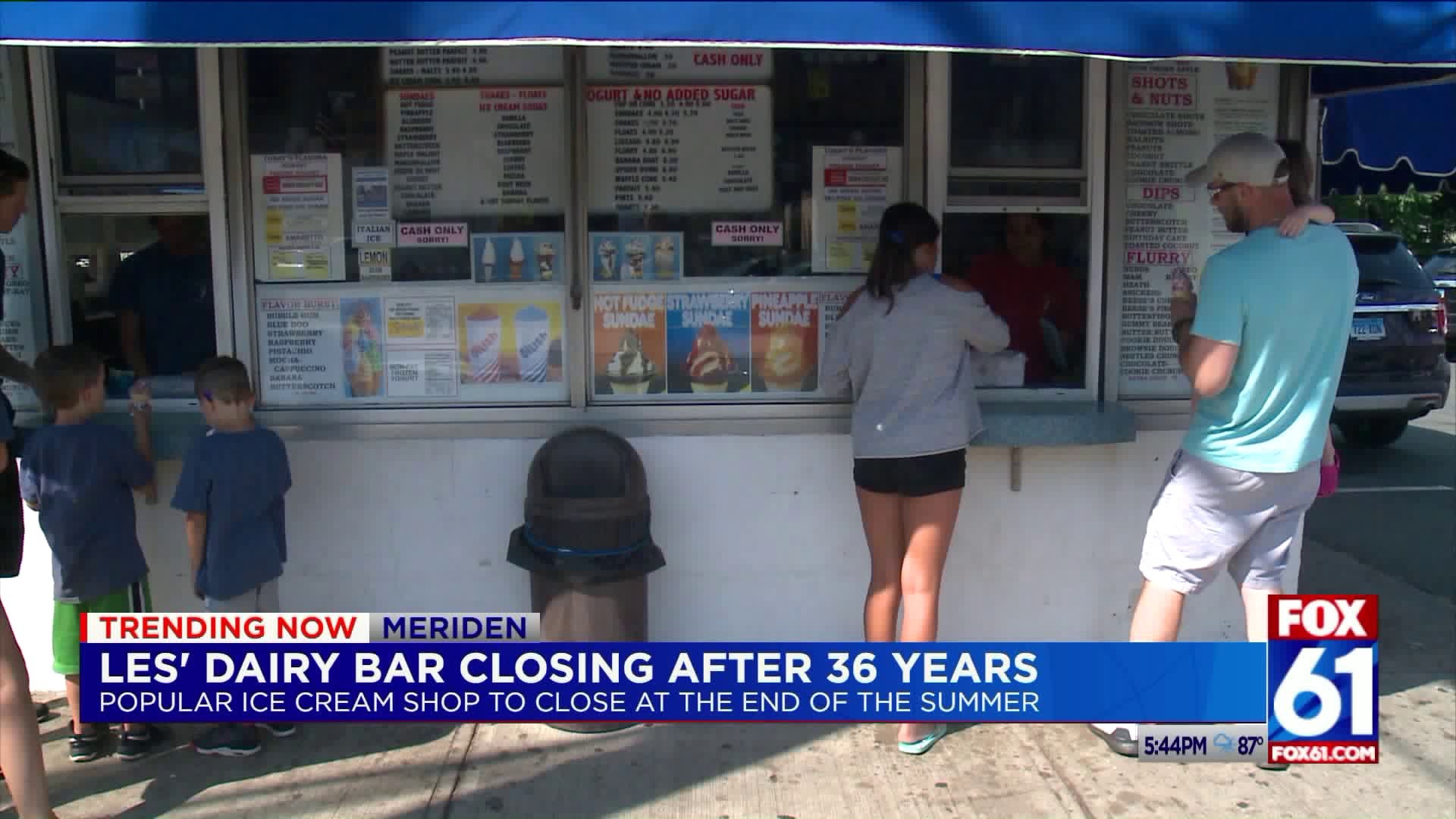 Les` Dairy bar in Meriden closing after 36 years