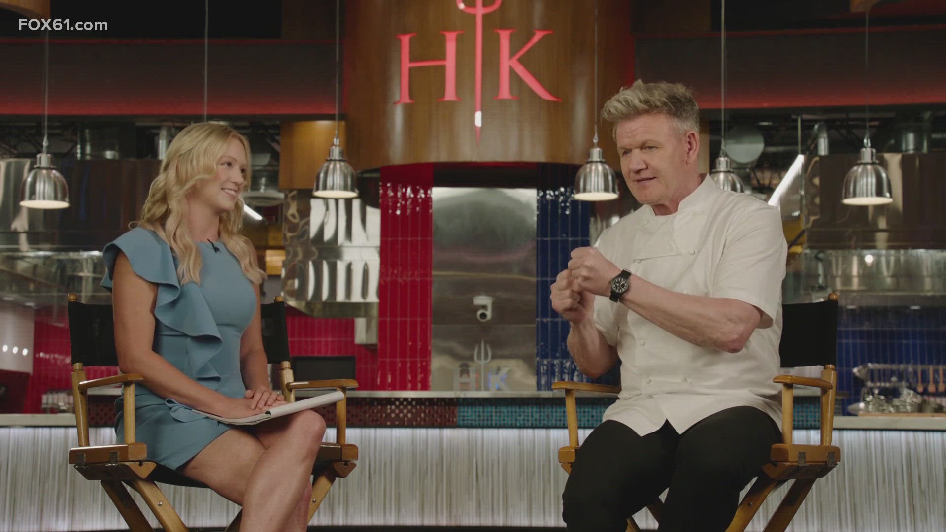 Kaelee Collins sat down with Chef Gordon Ramsay to discuss the upcoming seasons of Hell's Kitchen filmed at Foxwoods here in Connecticut.